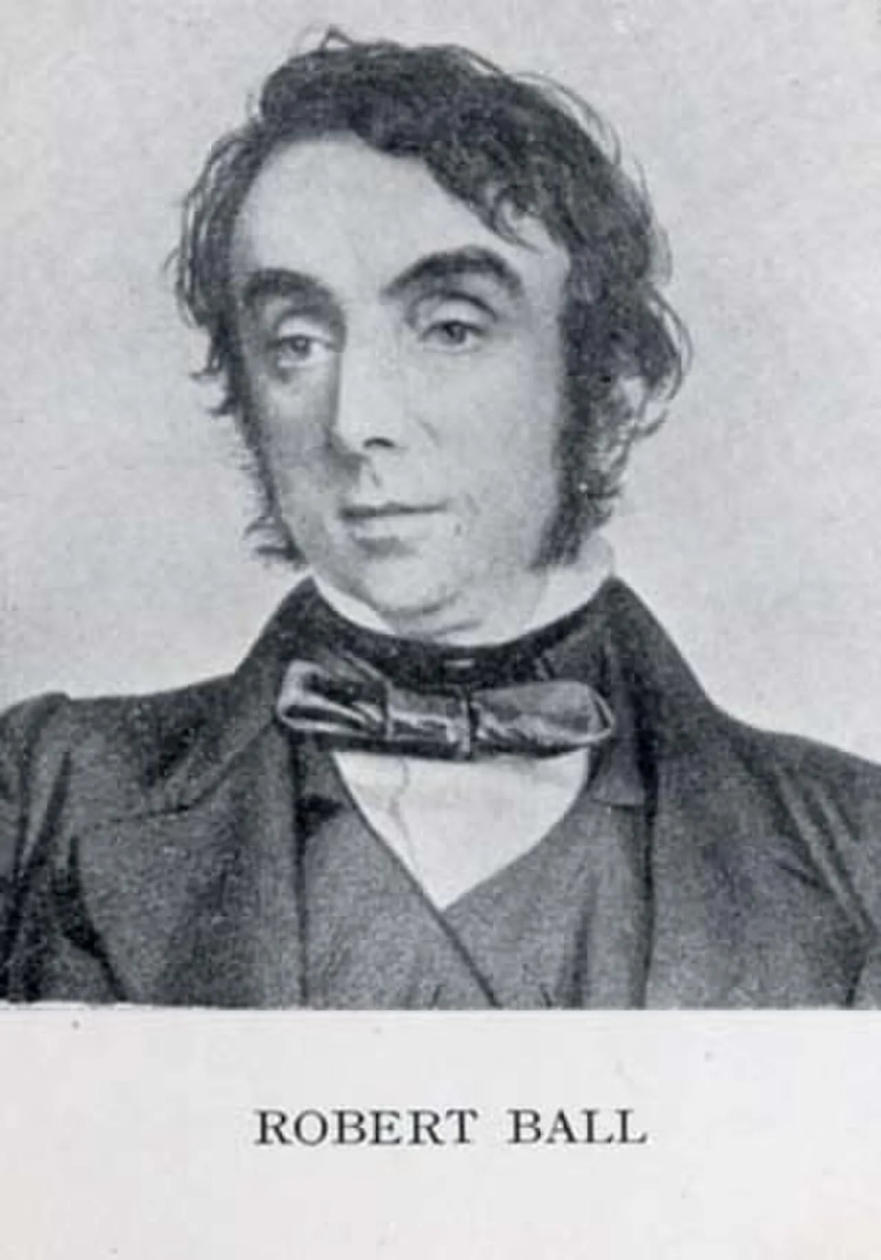 Porträt von Robert Ball (1802–1857) – Gedenkseite