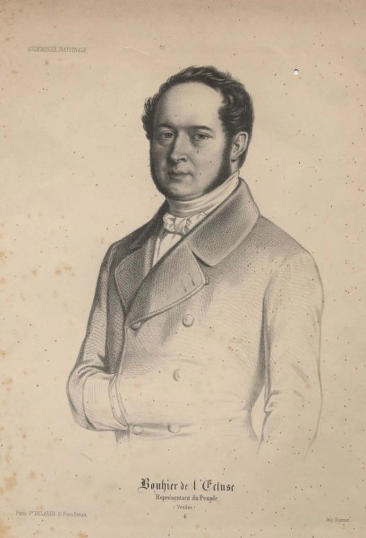 Porträt von Robert Constant Bouhier de L'Écluse (1799–1870) – Gedenkseite