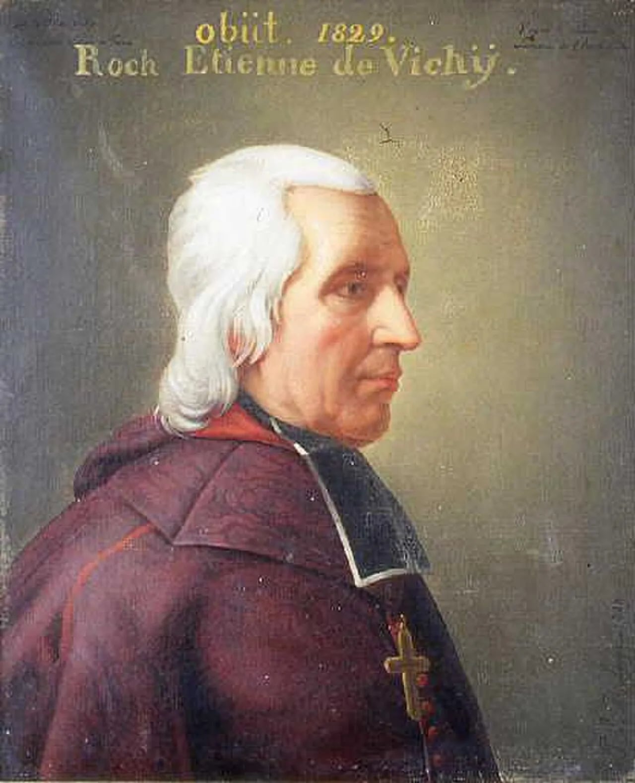 Porträt von Roch-Étienne de Vichy (1753–1829) – Gedenkseite