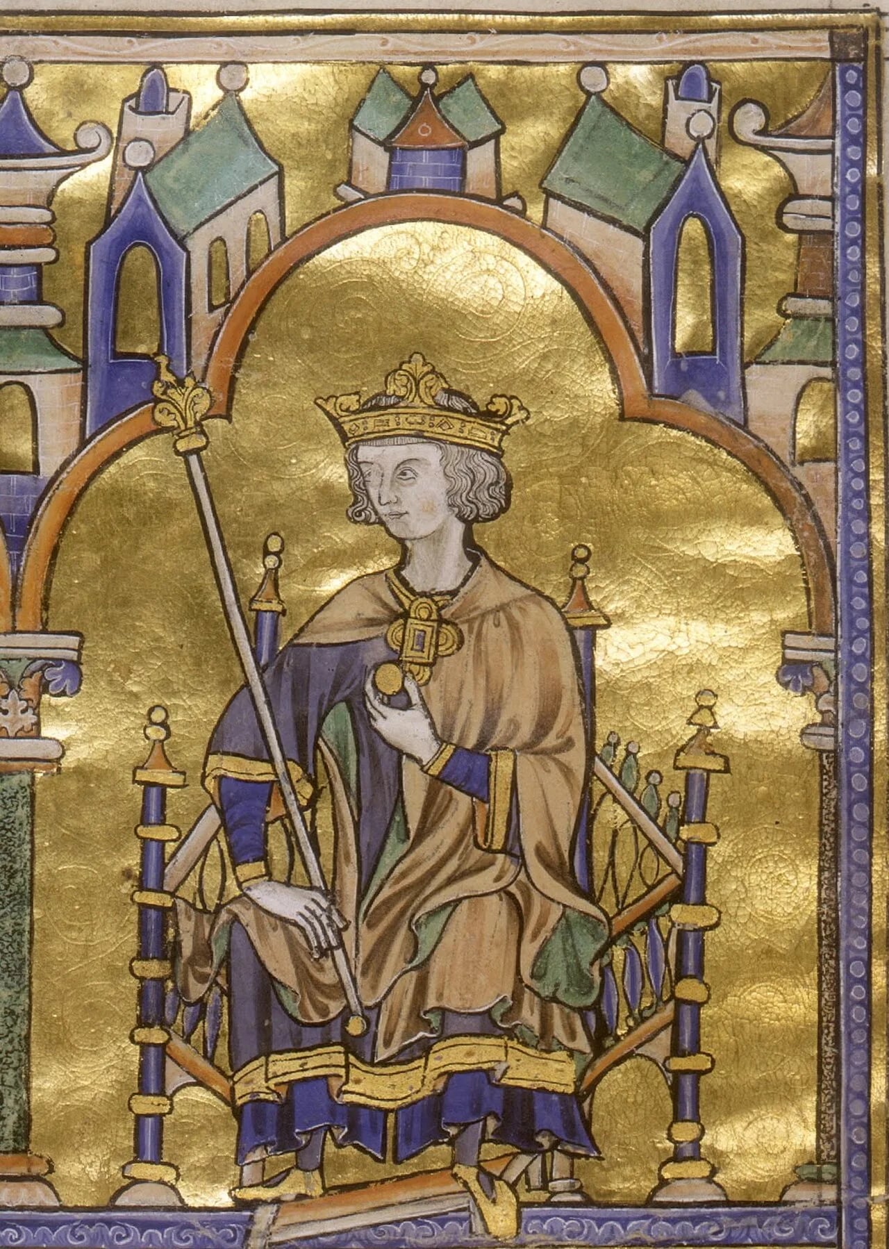 Porträt von Ludwig IX. (1214–1270) – Gedenkseite