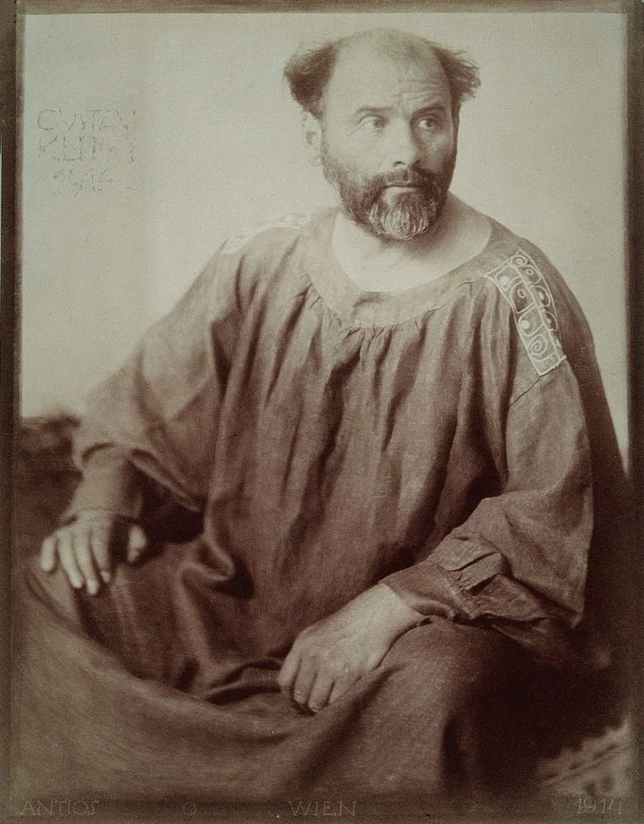 Porträt von Gustav Klimt (1862–1918) – Gedenkseite