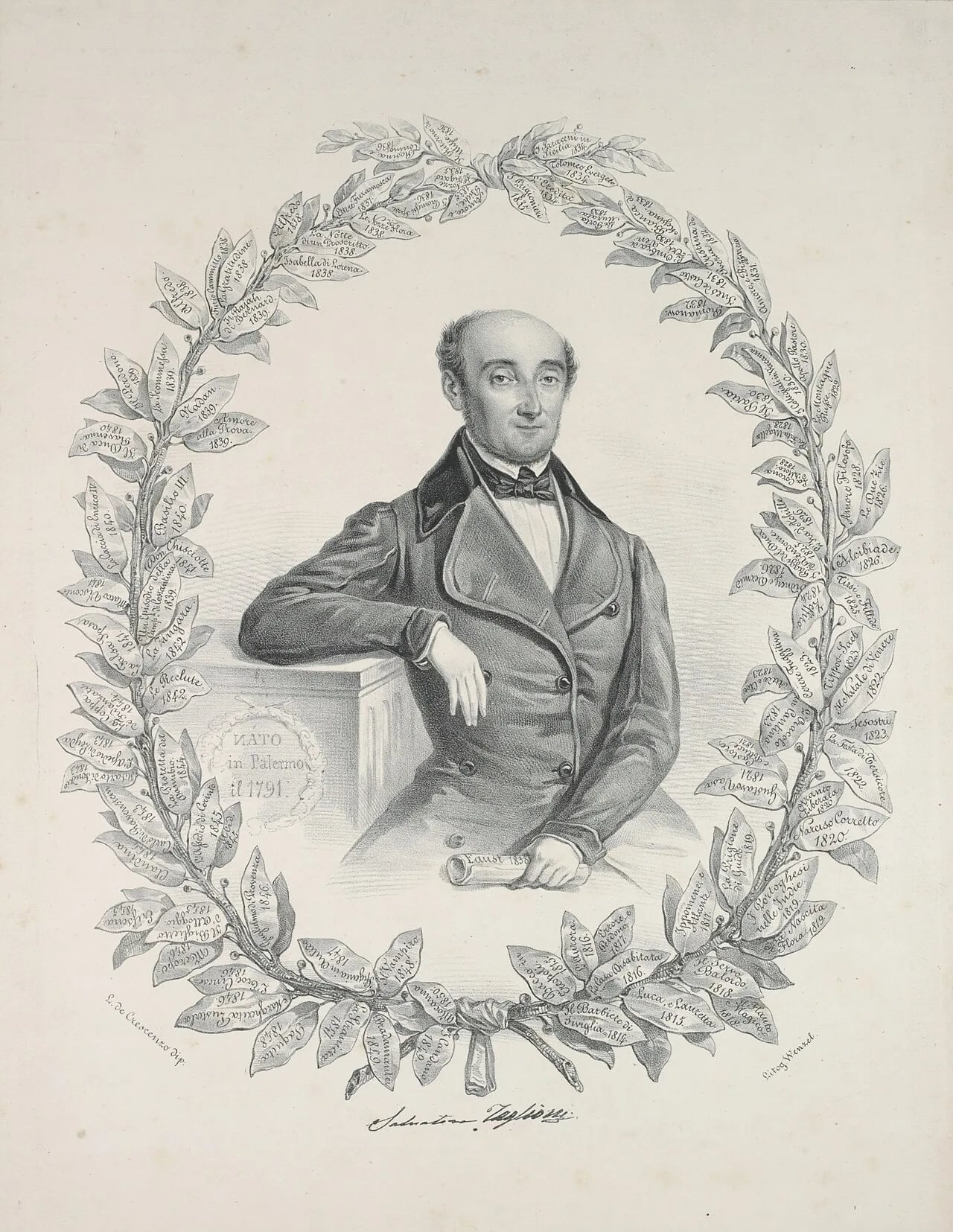 Portrait of Salvatore Taglioni (1789–1868) – memorial page