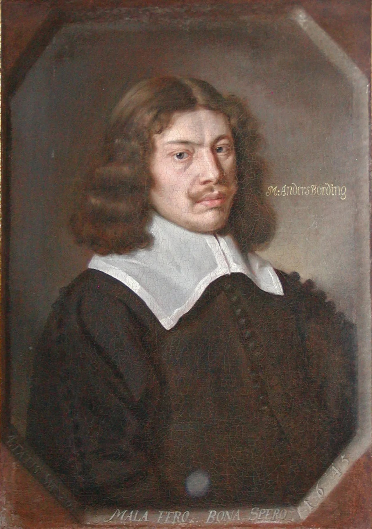 Porträt von Anders Christensen Bording (1619–1677) – Gedenkseite