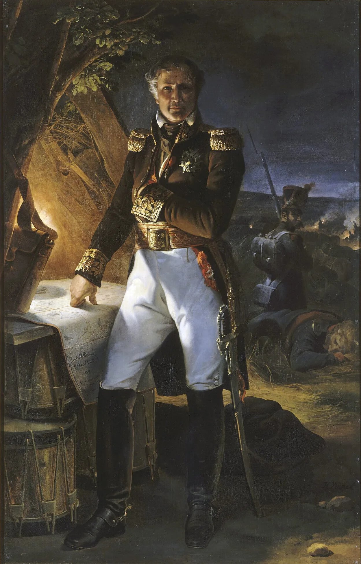 Porträt von Laurent de Gouvion Saint-Cyr (1764–1830) – Gedenkseite