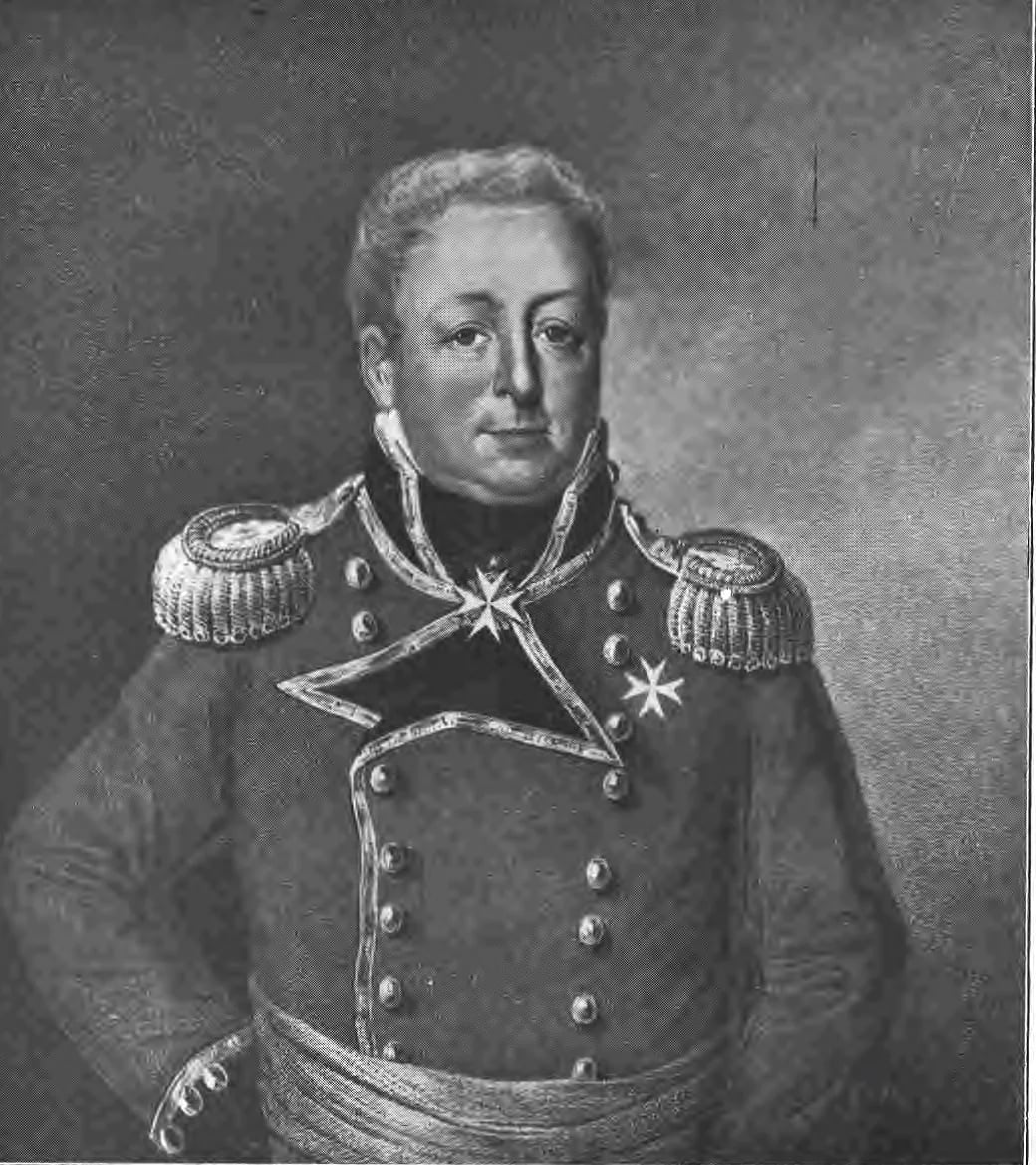 Porträt von Hartwig Johann Christoph von Hedemann (1756–1816) – Gedenkseite
