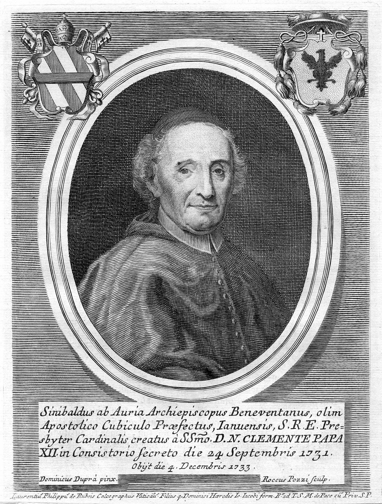 Porträt von Sinibaldo Doria (1664–1733) – Gedenkseite