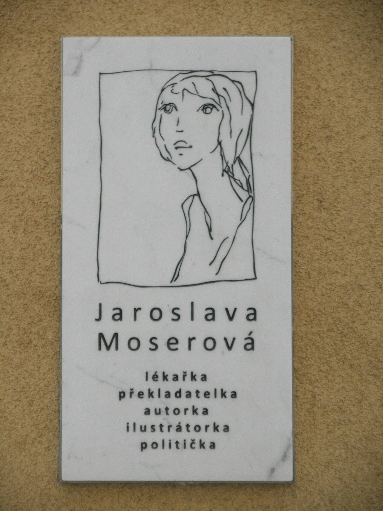 Porträt von Jaroslava Moserová (1930–2006) – Gedenkseite