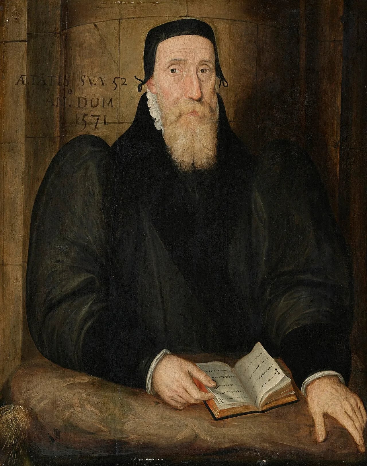 Porträt von Edwin Sandys (1519–1588) – Gedenkseite