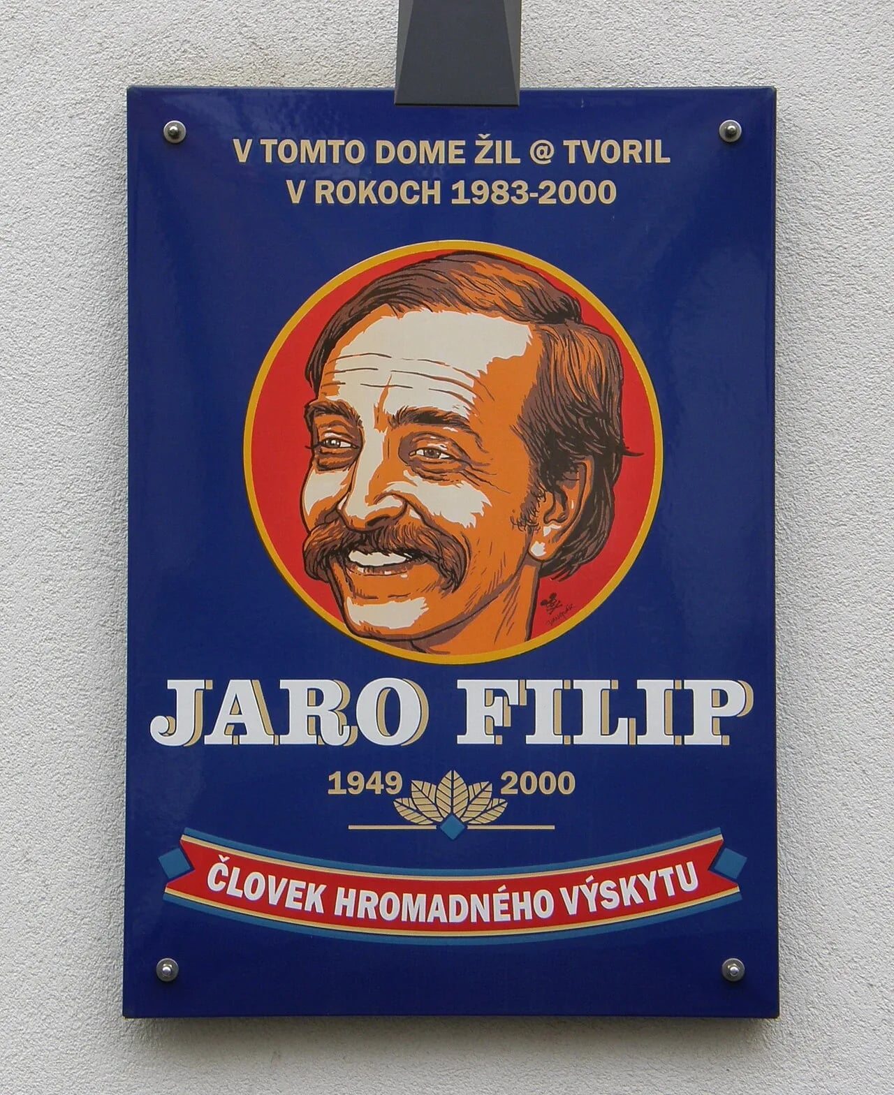 Portrait of Jaroslav Filip (1949–2000) – memorial page