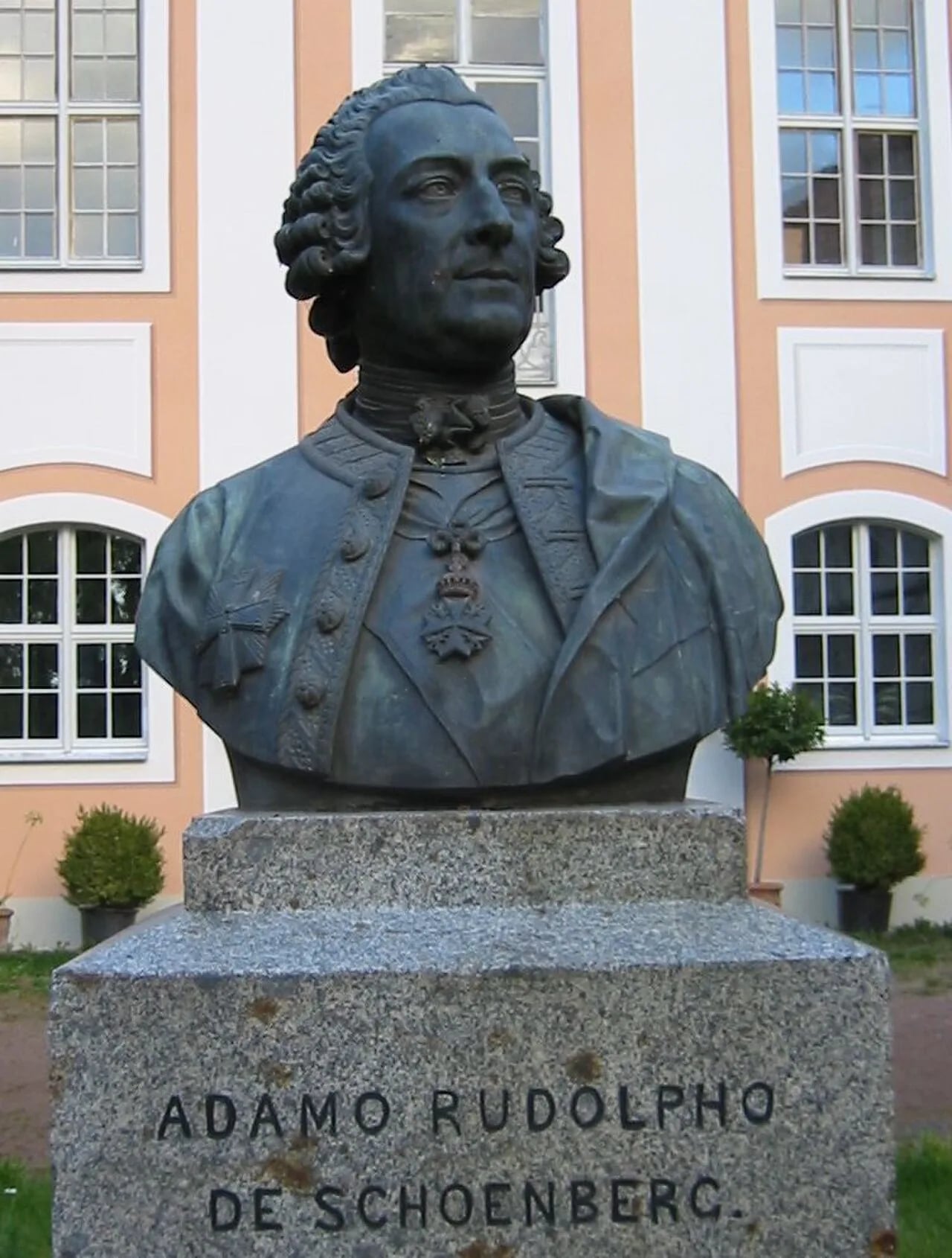 Porträt von Adam Rudolph von Schönberg (1712–1795) – Gedenkseite