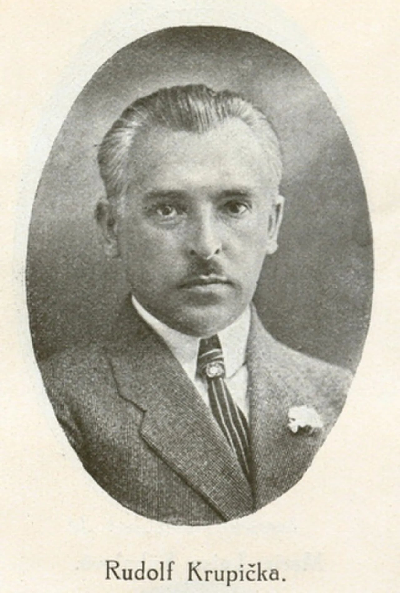 Porträt von Rudolf Krupička (1879–1951) – Gedenkseite