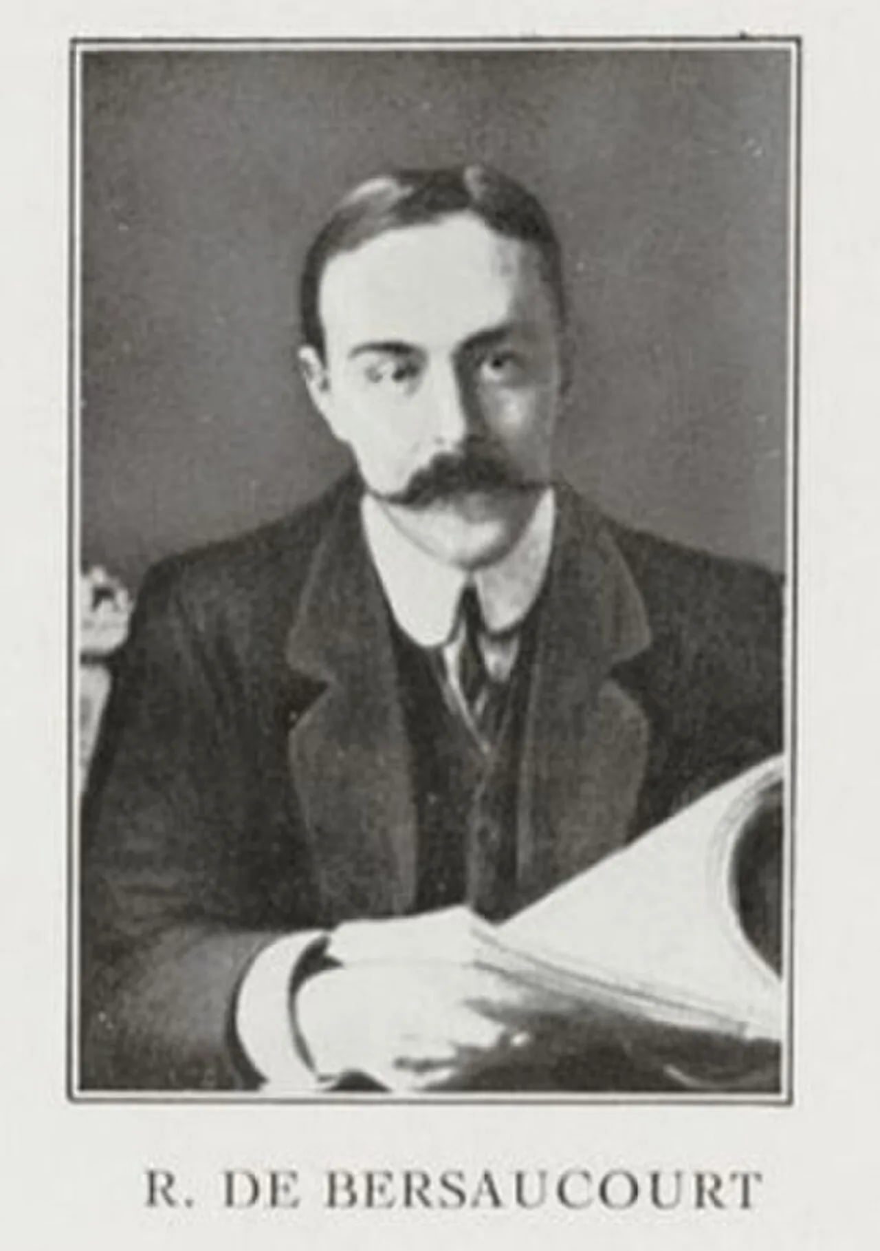 Porträt von René Serpette de Bersaucourt (1880–1914) – Gedenkseite