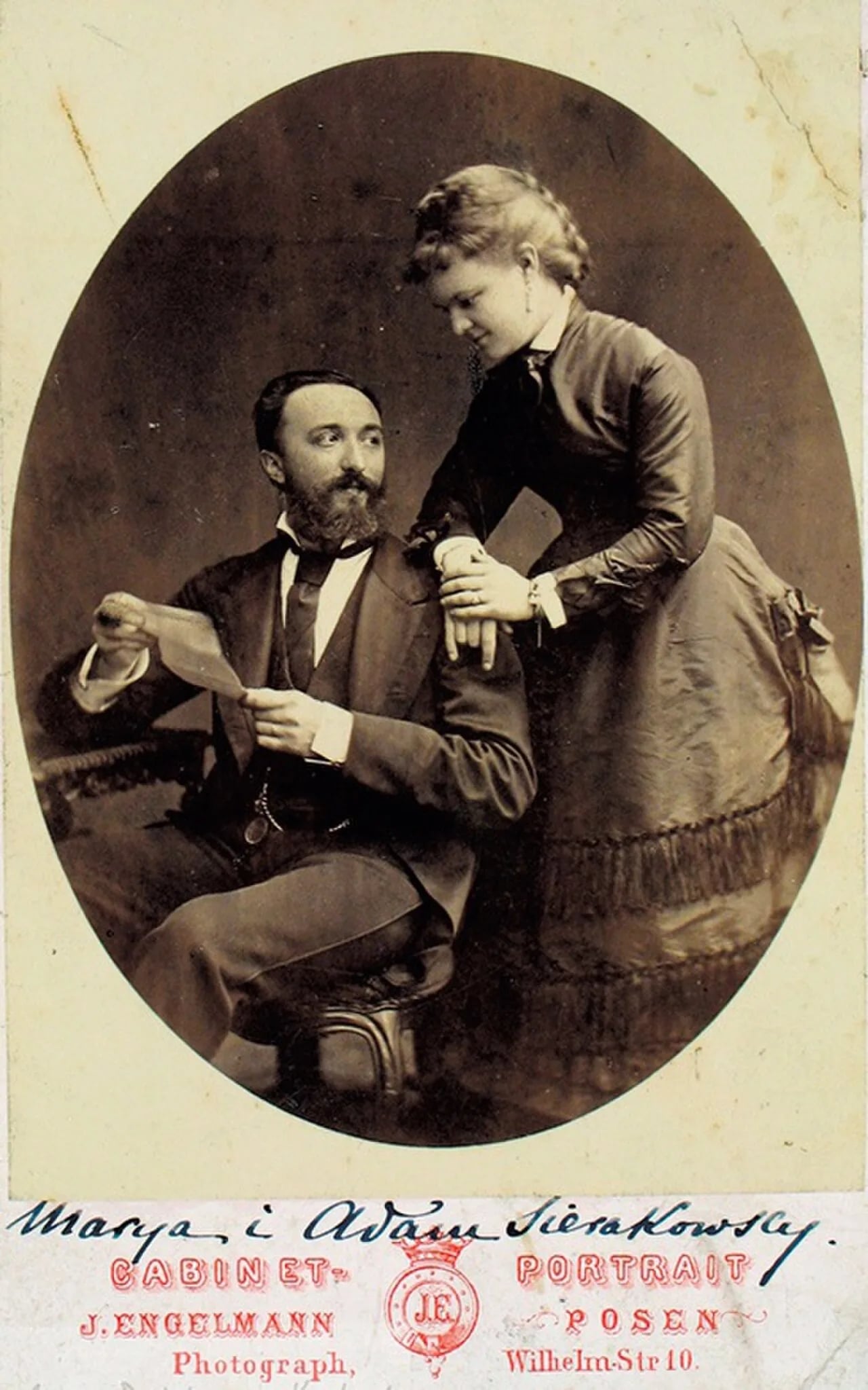 Porträt von Adam von Sierakowski (1846–1912) – Gedenkseite