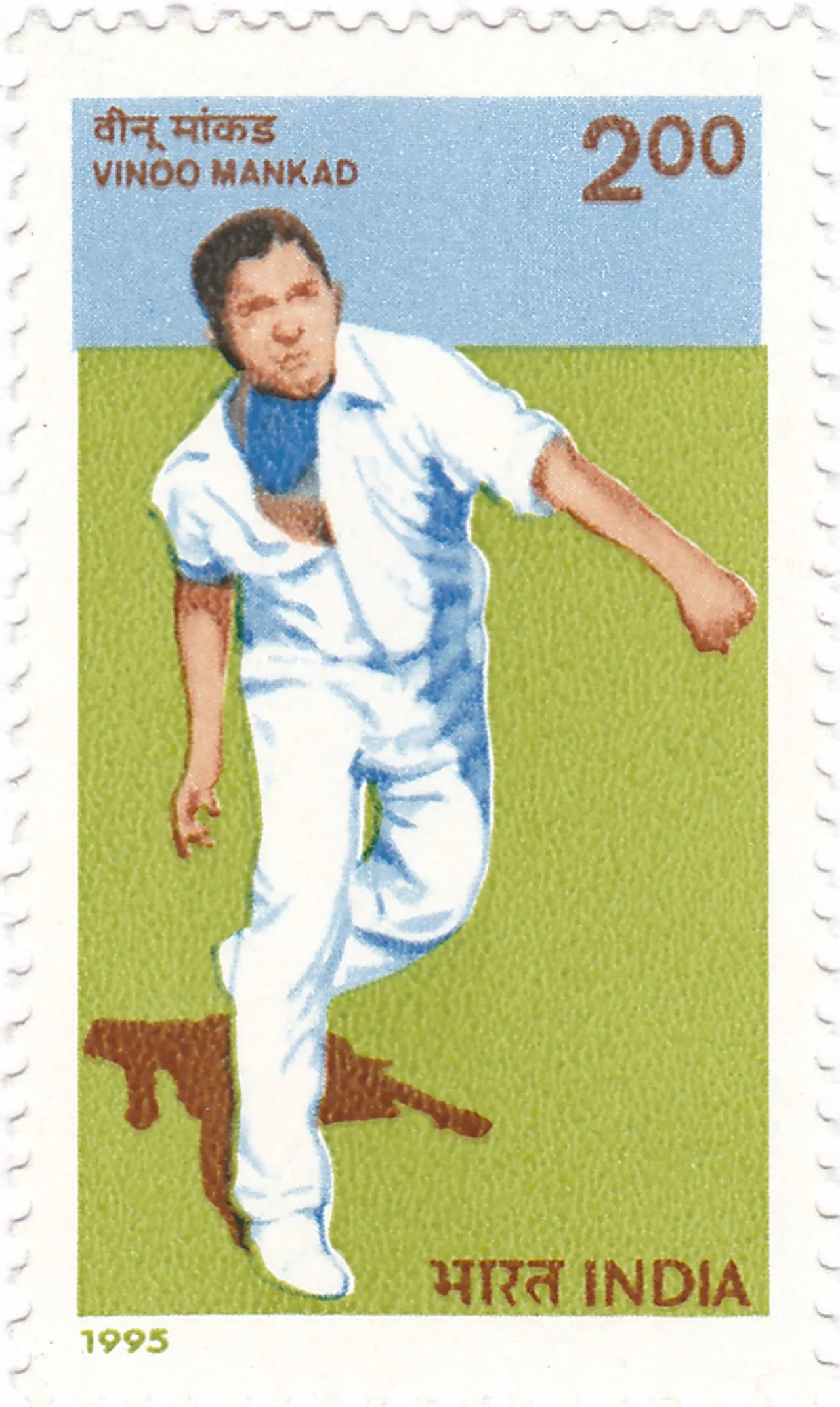Porträt von Vinoo Mankad (1917–1978) – Gedenkseite