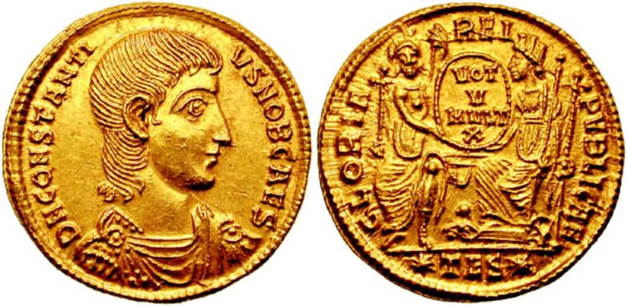 Porträt von Constantius Gallus (325–354) – Gedenkseite