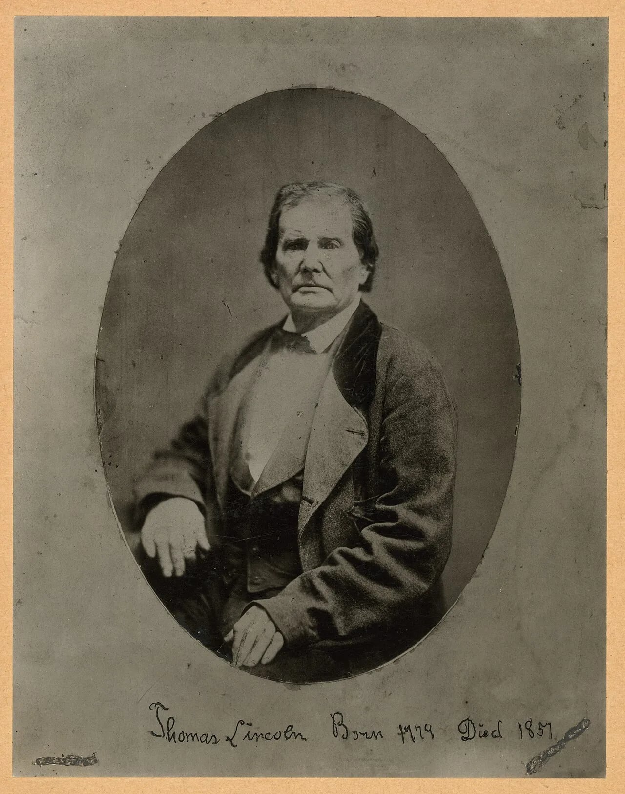Porträt von Thomas Lincoln (1778–1851) – Gedenkseite