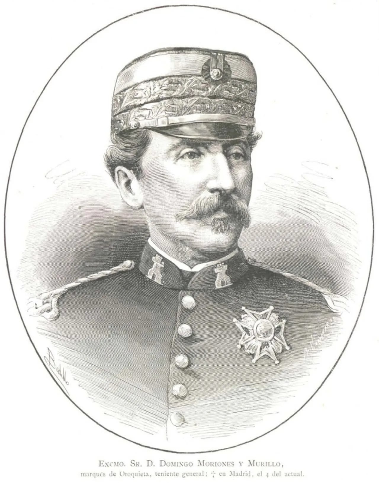 Portrait of Domingo Moriones (1823–1881) – memorial page