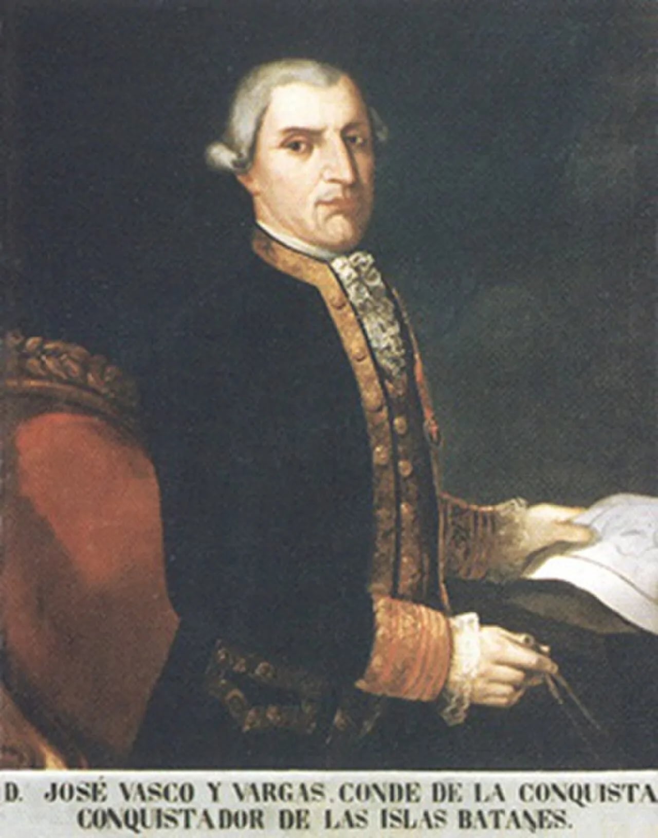 Porträt von José Basco y Vargas, 1st Count of the Conquest of Batanes Islands (1733–1805) – Gedenkseite