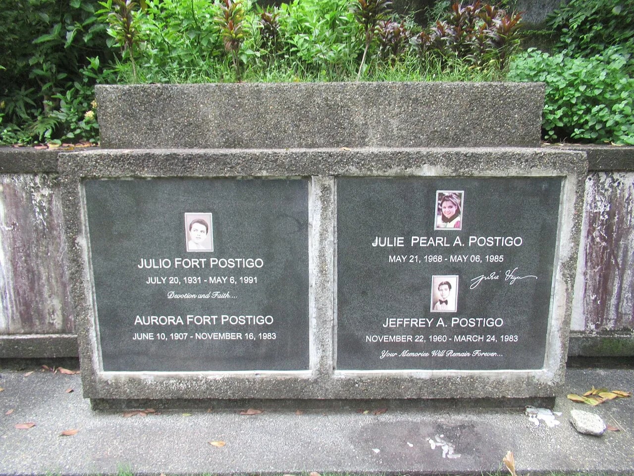 Porträt von Julie Vega (1968–1985) – Gedenkseite