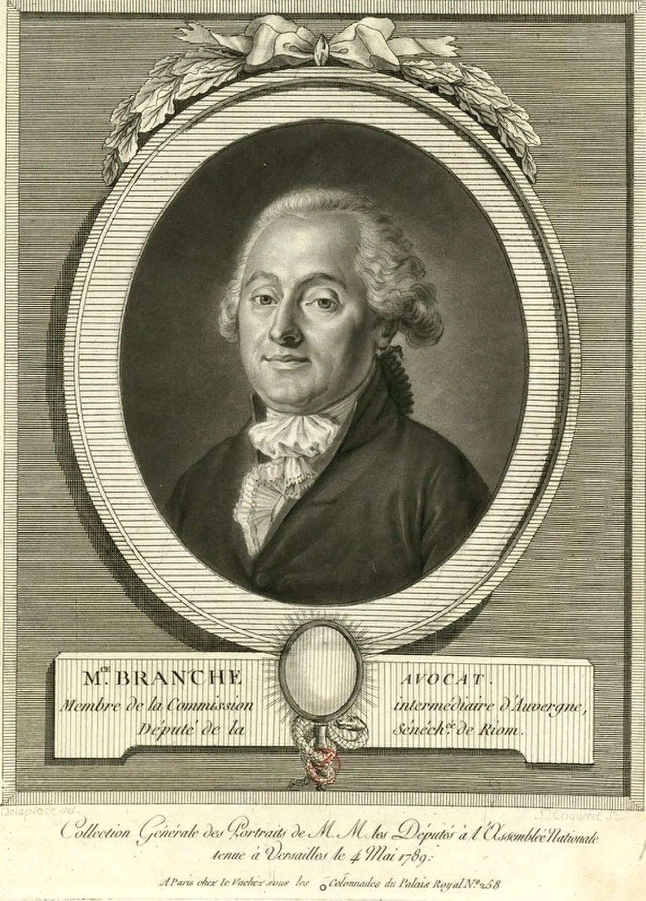 Porträt von Maurice Branche (1746–1822) – Gedenkseite