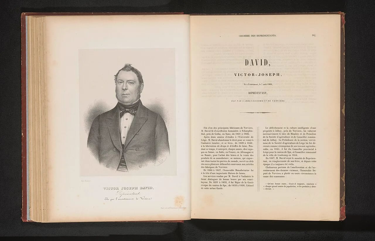 Porträt von Victor David (1808–1874) – Gedenkseite
