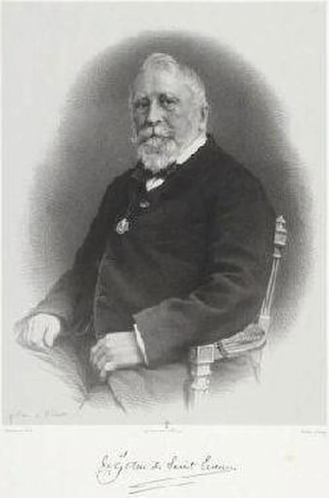 Porträt von Victor de Rouvroy de Saint-Simon (1782–1865) – Gedenkseite