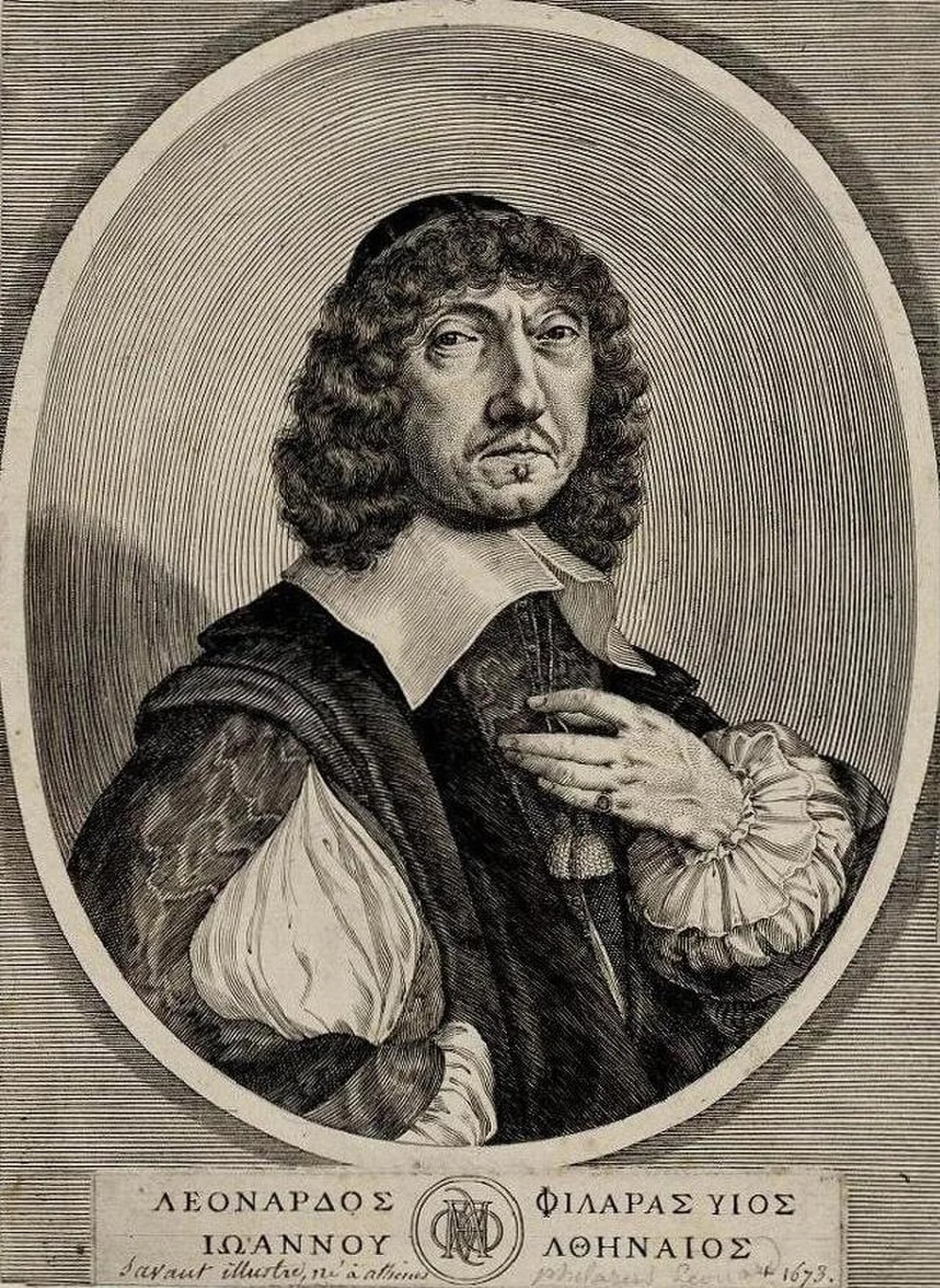 Porträt von Leonardos Philaras (1595–1673) – Gedenkseite