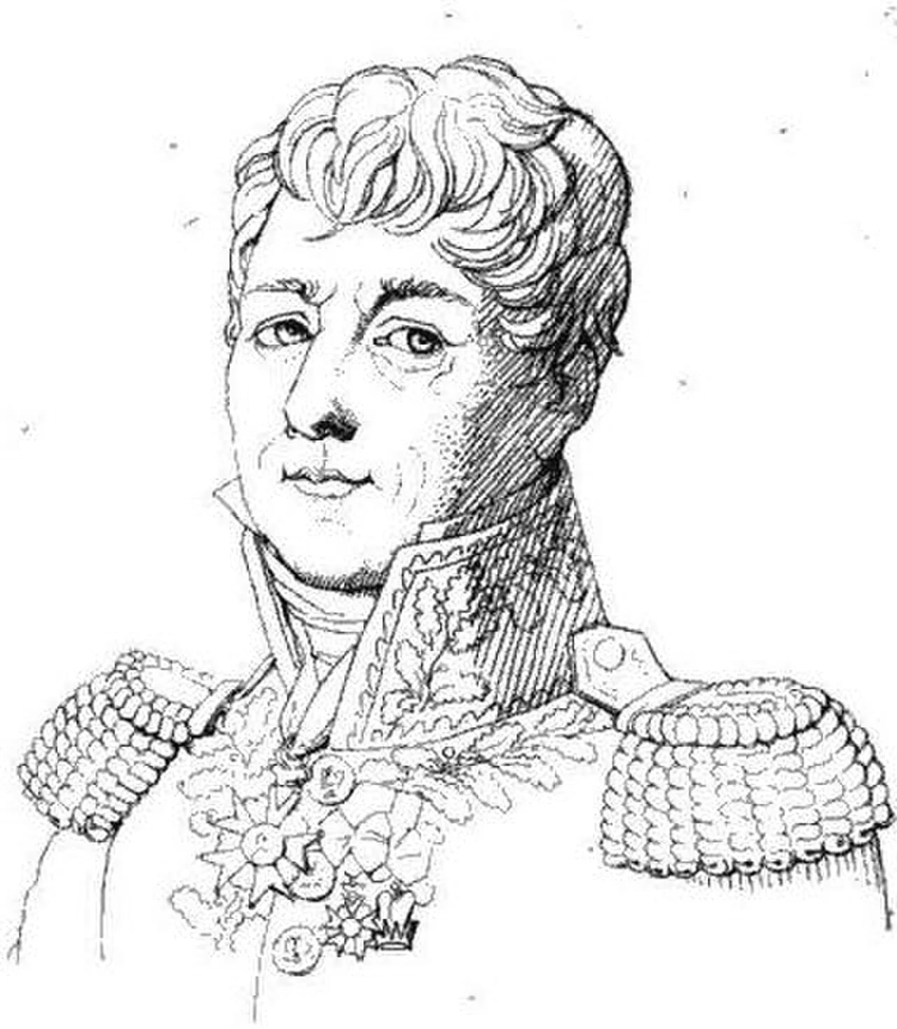 Porträt von Vincent Martel Deconchy (1768–1823) – Gedenkseite