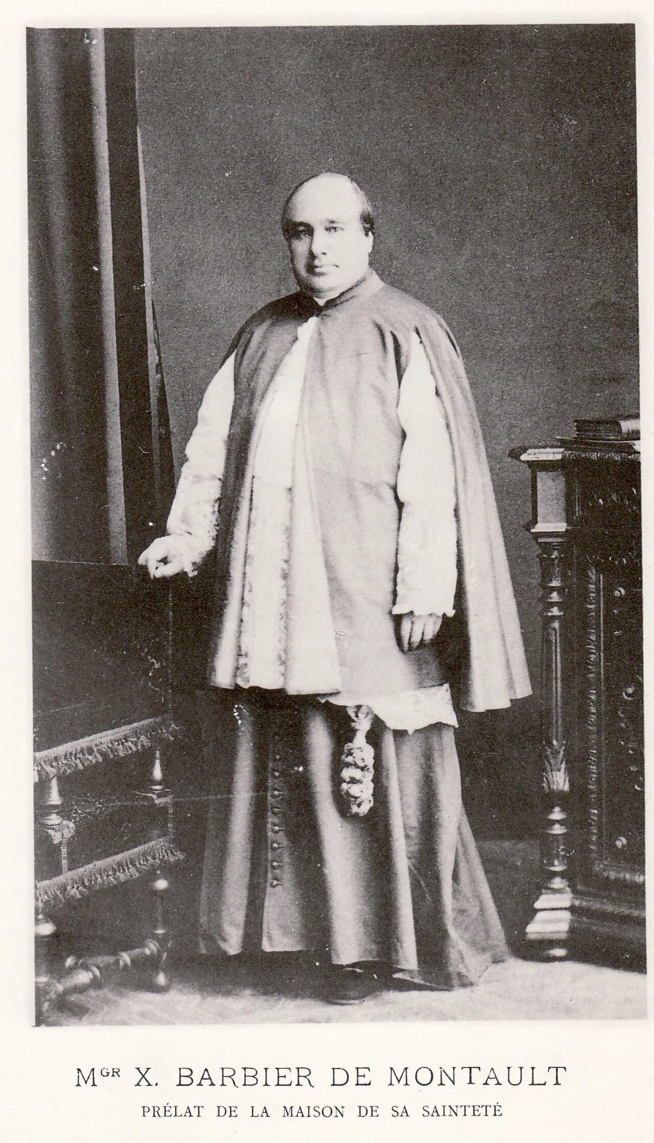 Porträt von Xavier Barbier de Montault (1830–1901) – Gedenkseite