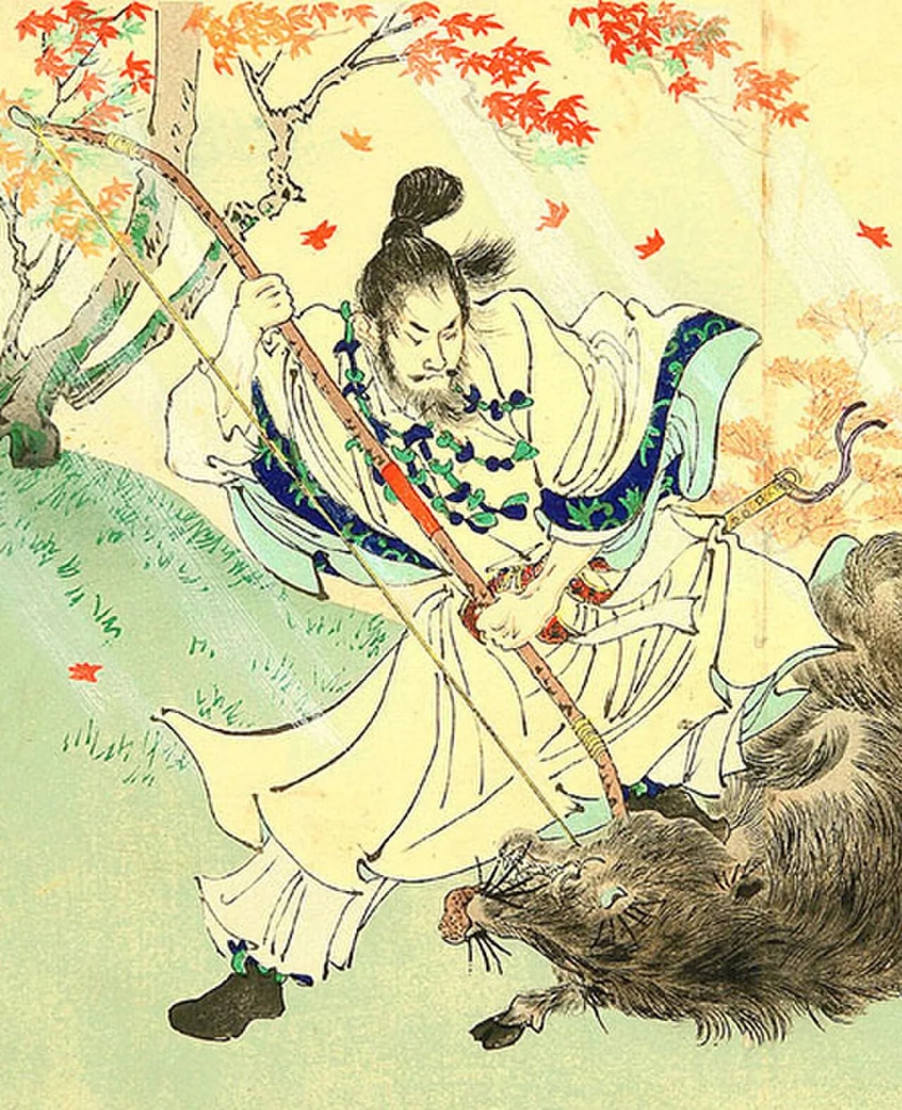 Porträt von Yūryaku (418–479) – Gedenkseite