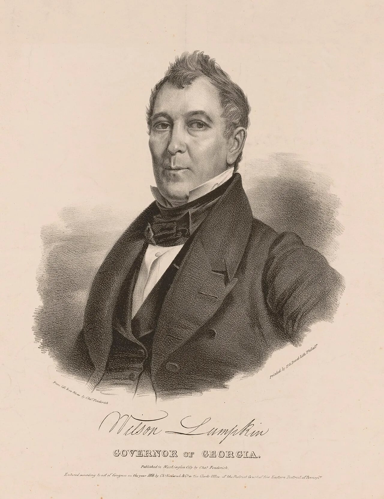 Porträt von Wilson Lumpkin (1783–1870) – Gedenkseite
