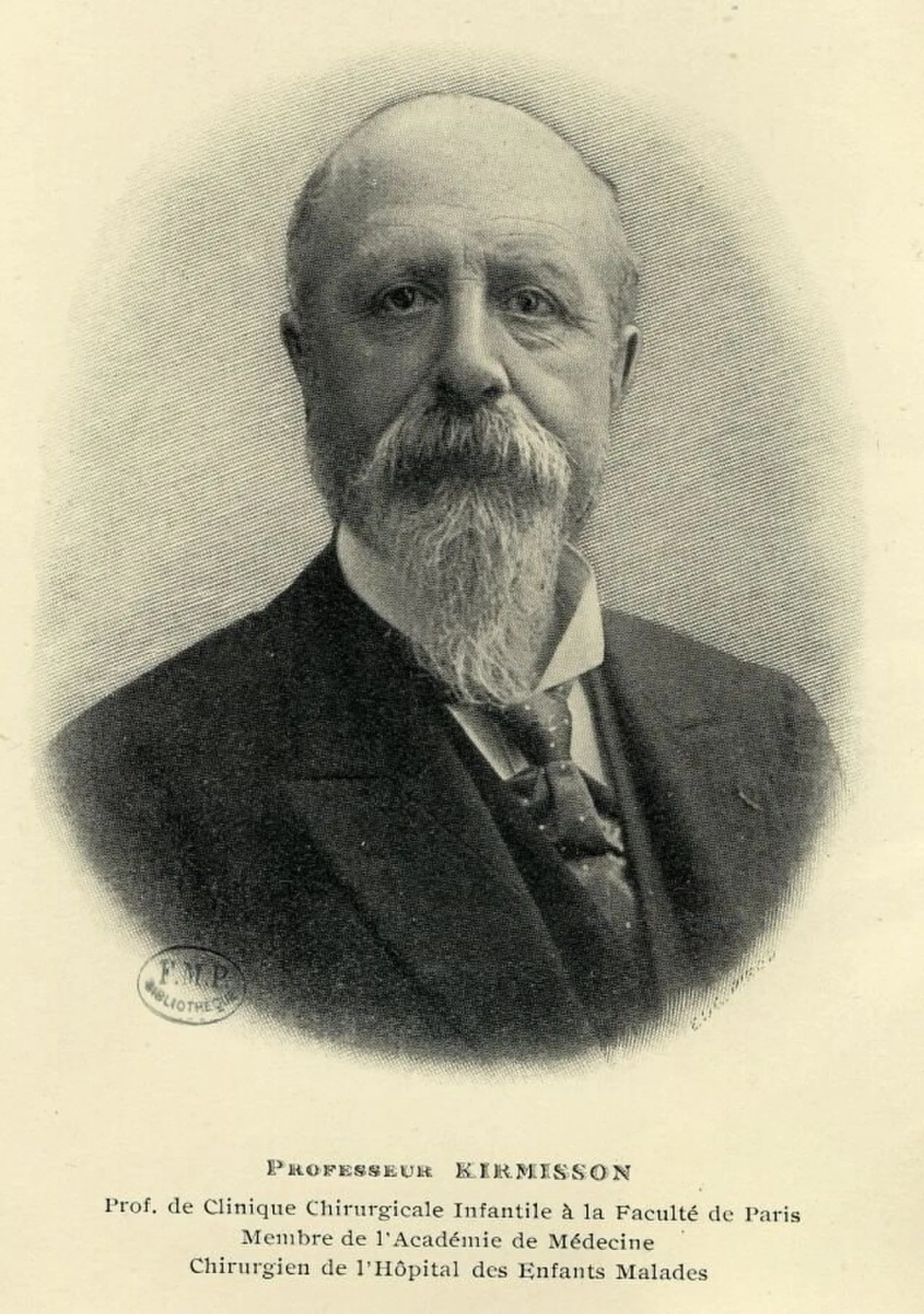 Portrait of Édouard Kirmisson (1848–1927) – memorial page