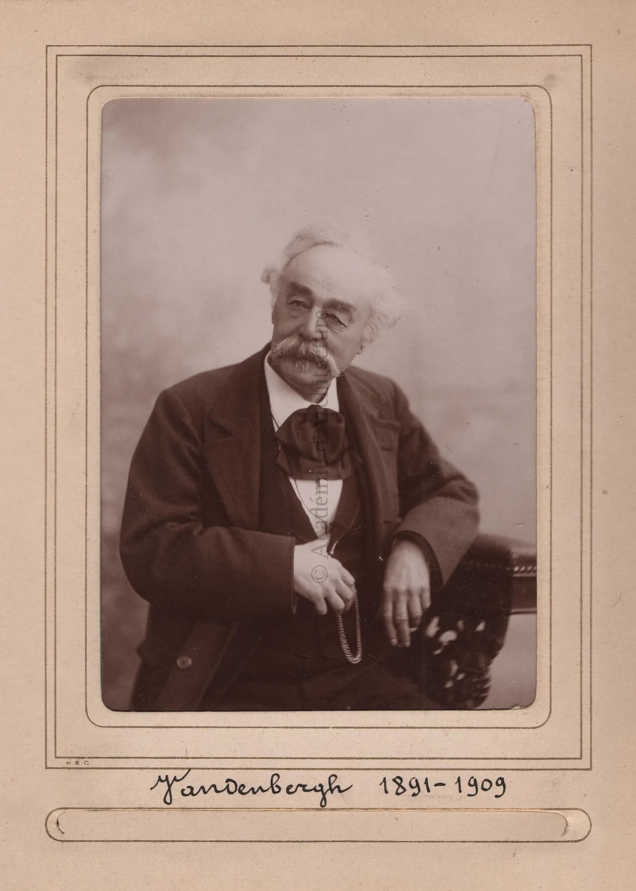 Portrait of Émile Vandenbergh (1827–1909) – memorial page