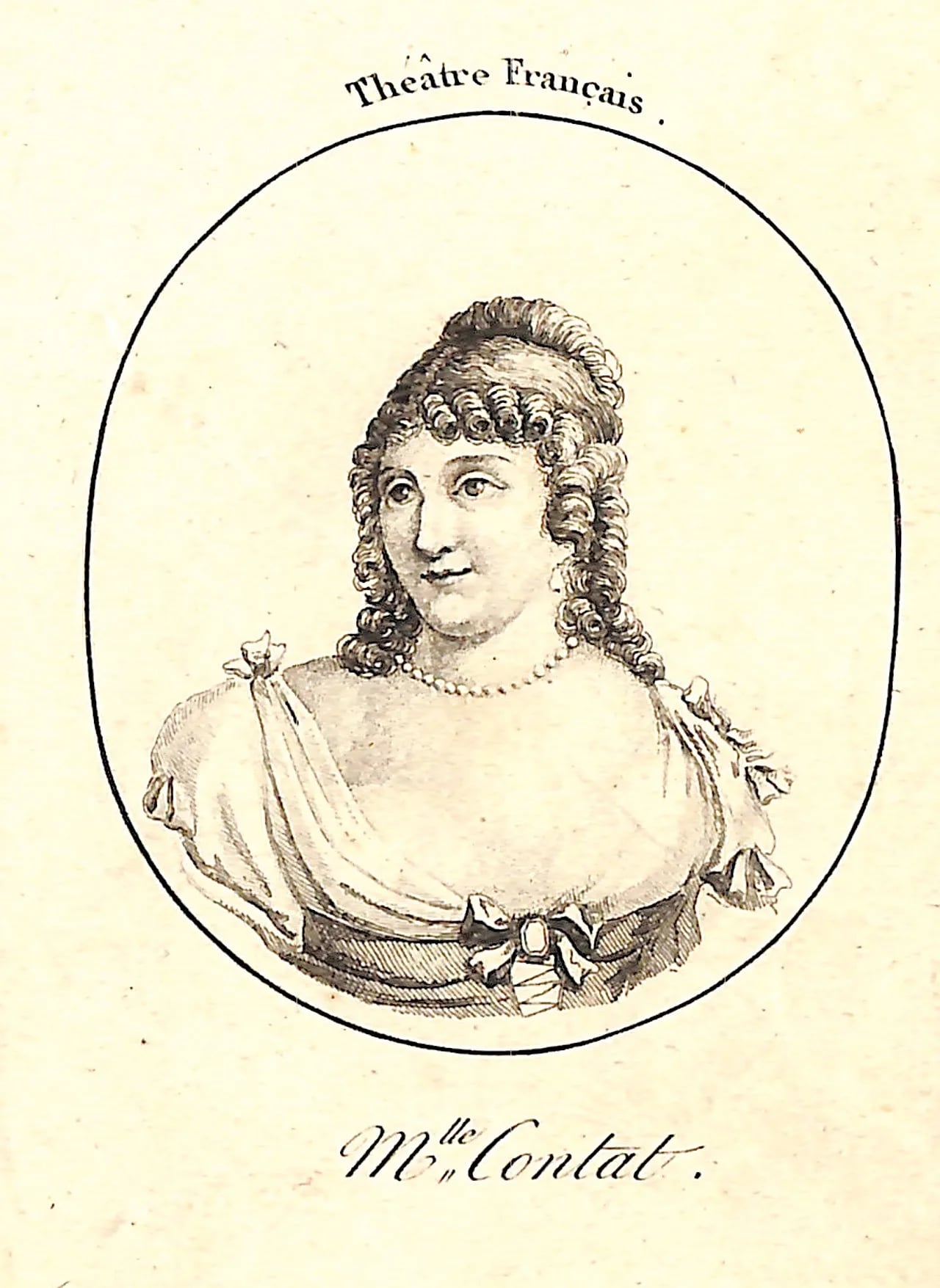 Porträt von Émilie Contat (1770–1846) – Gedenkseite