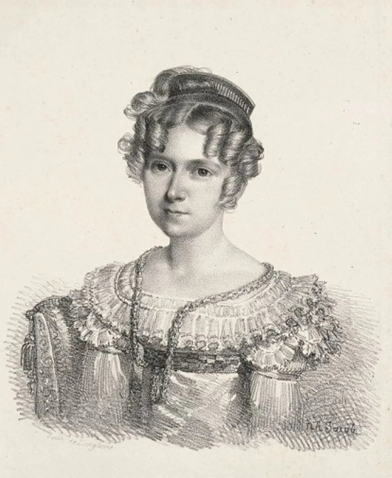 Porträt von Émilie Oberkampf (1794–1856) – Gedenkseite