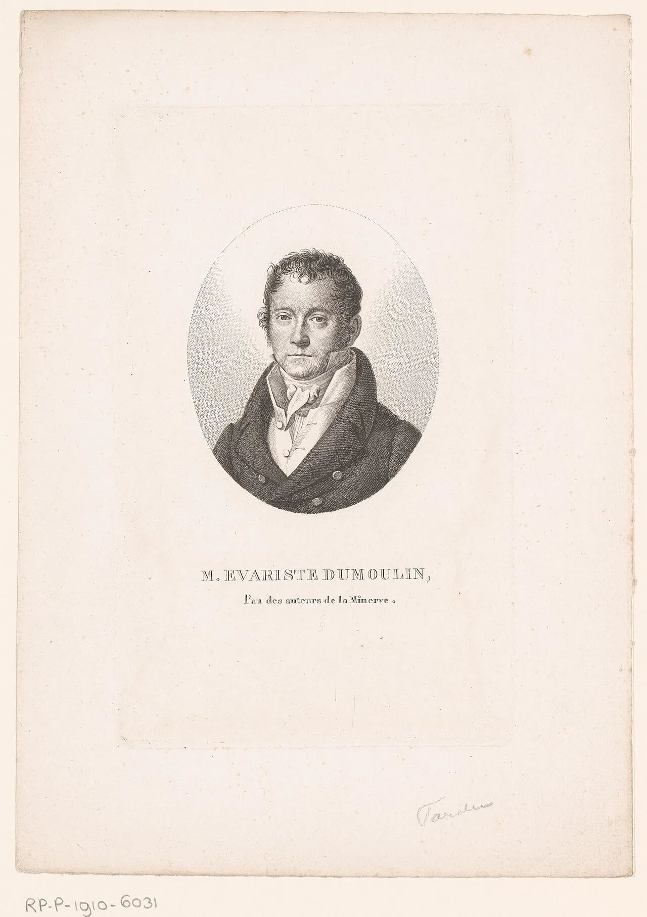 Portrait of Évariste Dumoulin (1766–1833) – memorial page