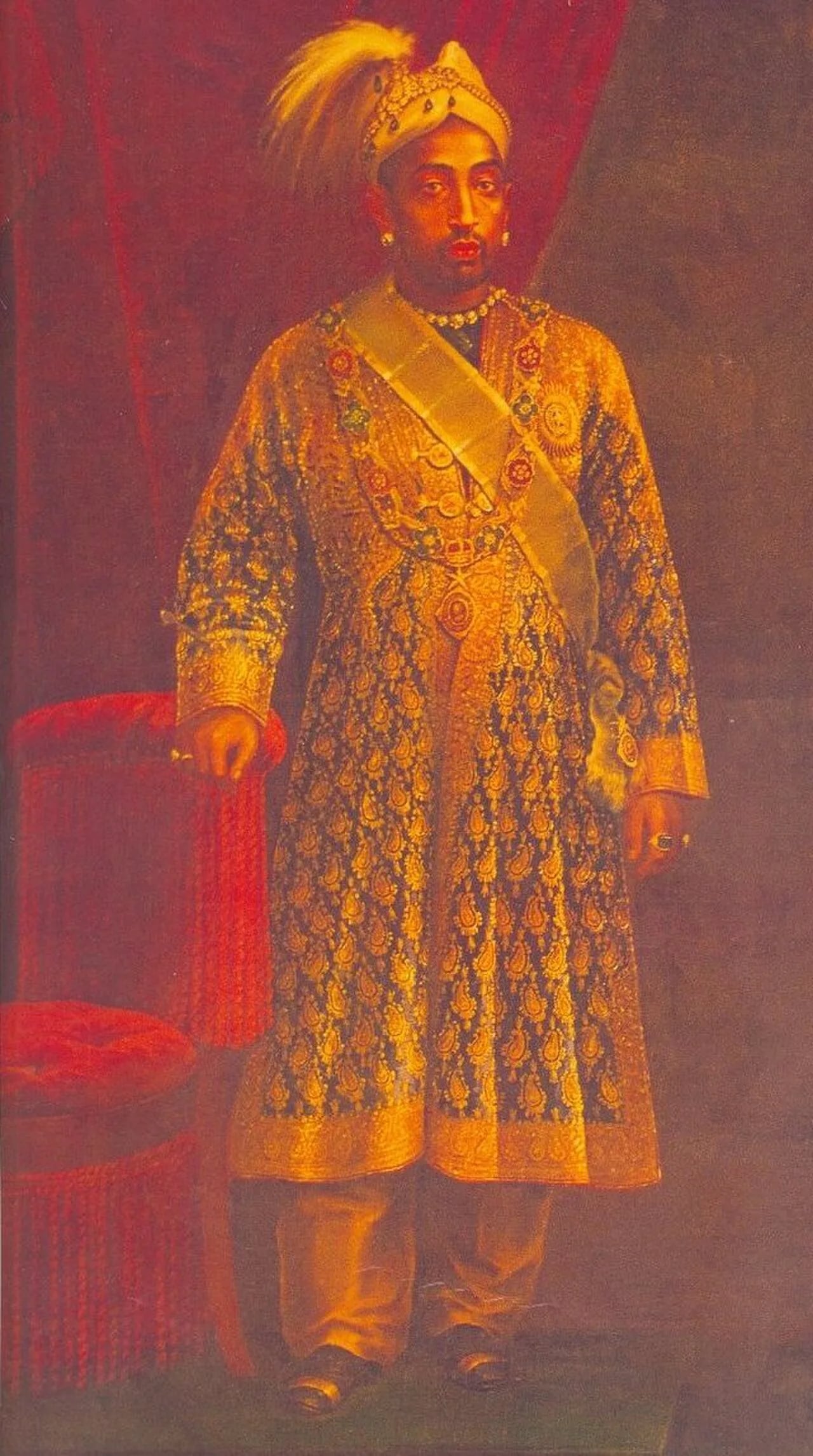 Porträt von Visakham Thirunal (1837–1885) – Gedenkseite