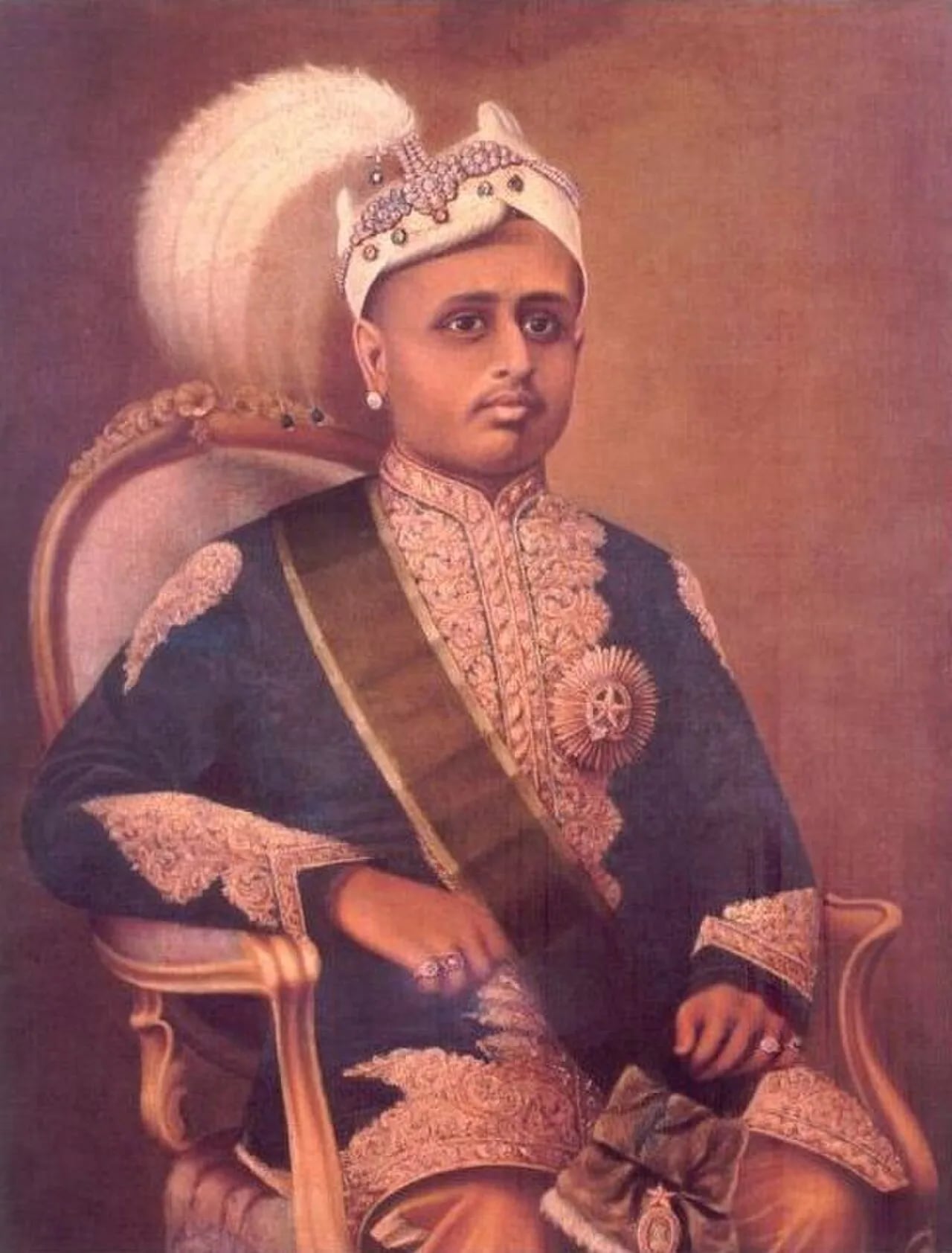 Porträt von Moolam Thirunal (1857–1924) – Gedenkseite