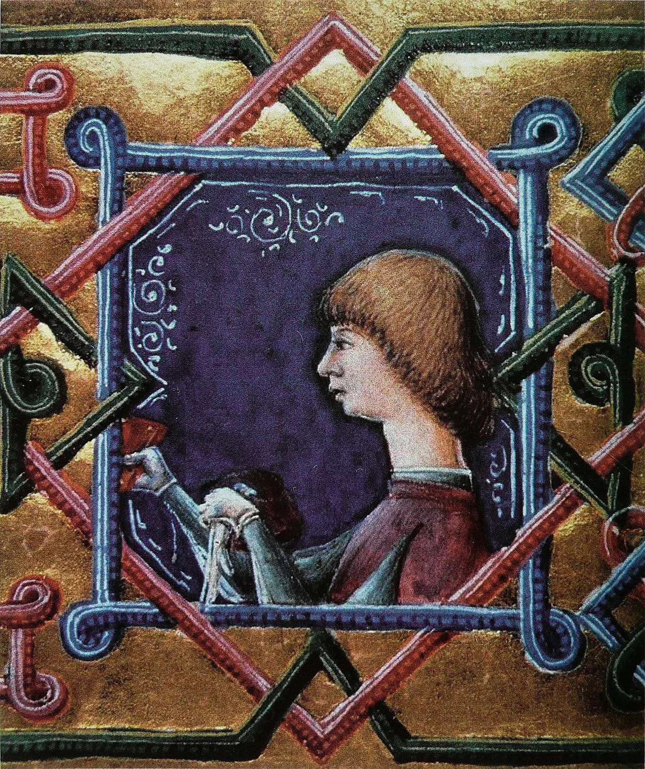 Porträt von Janus Pannonius (1434–1472) – Gedenkseite