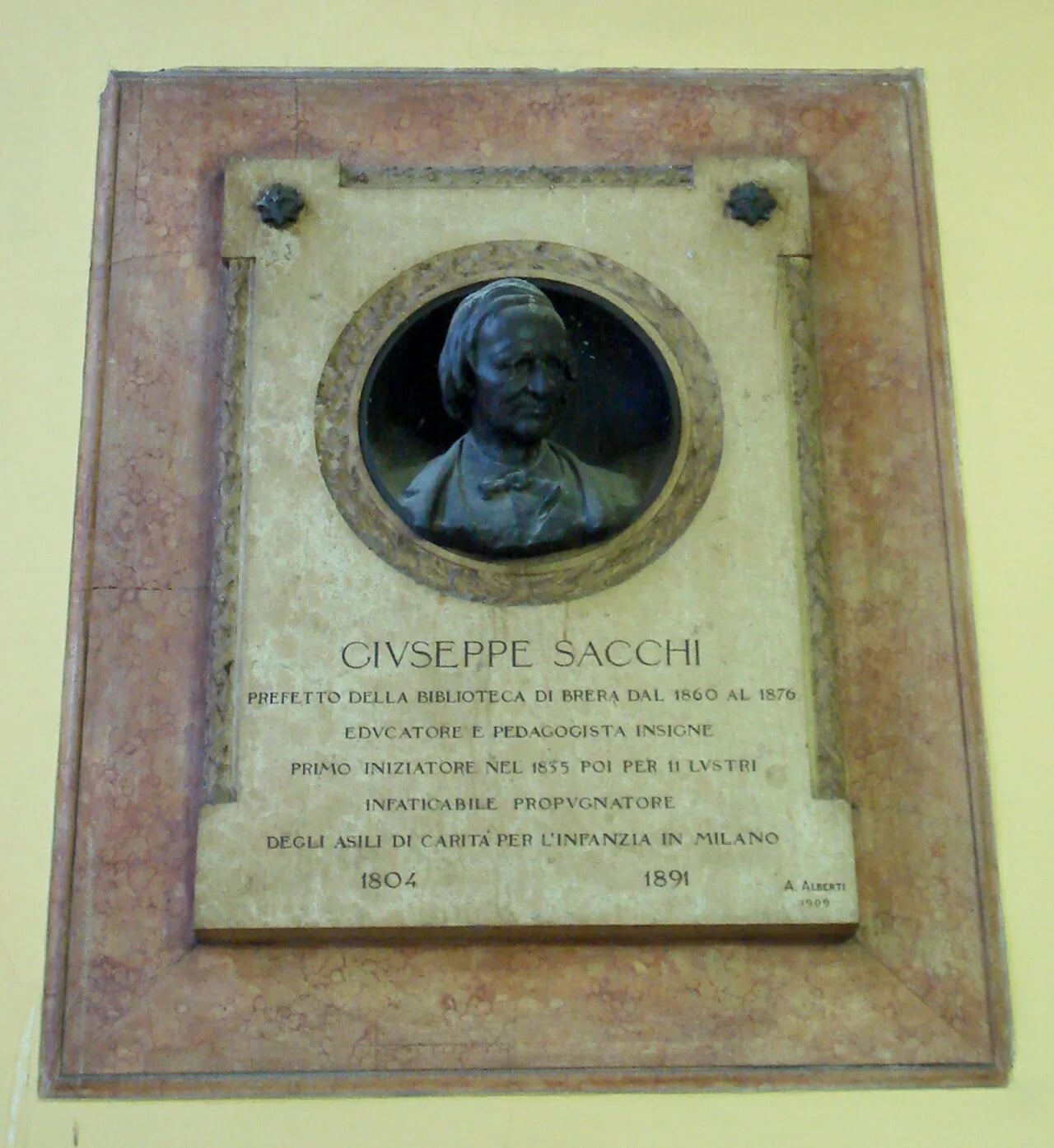 Portrait of Achille Alberti (1860–1943) – memorial page