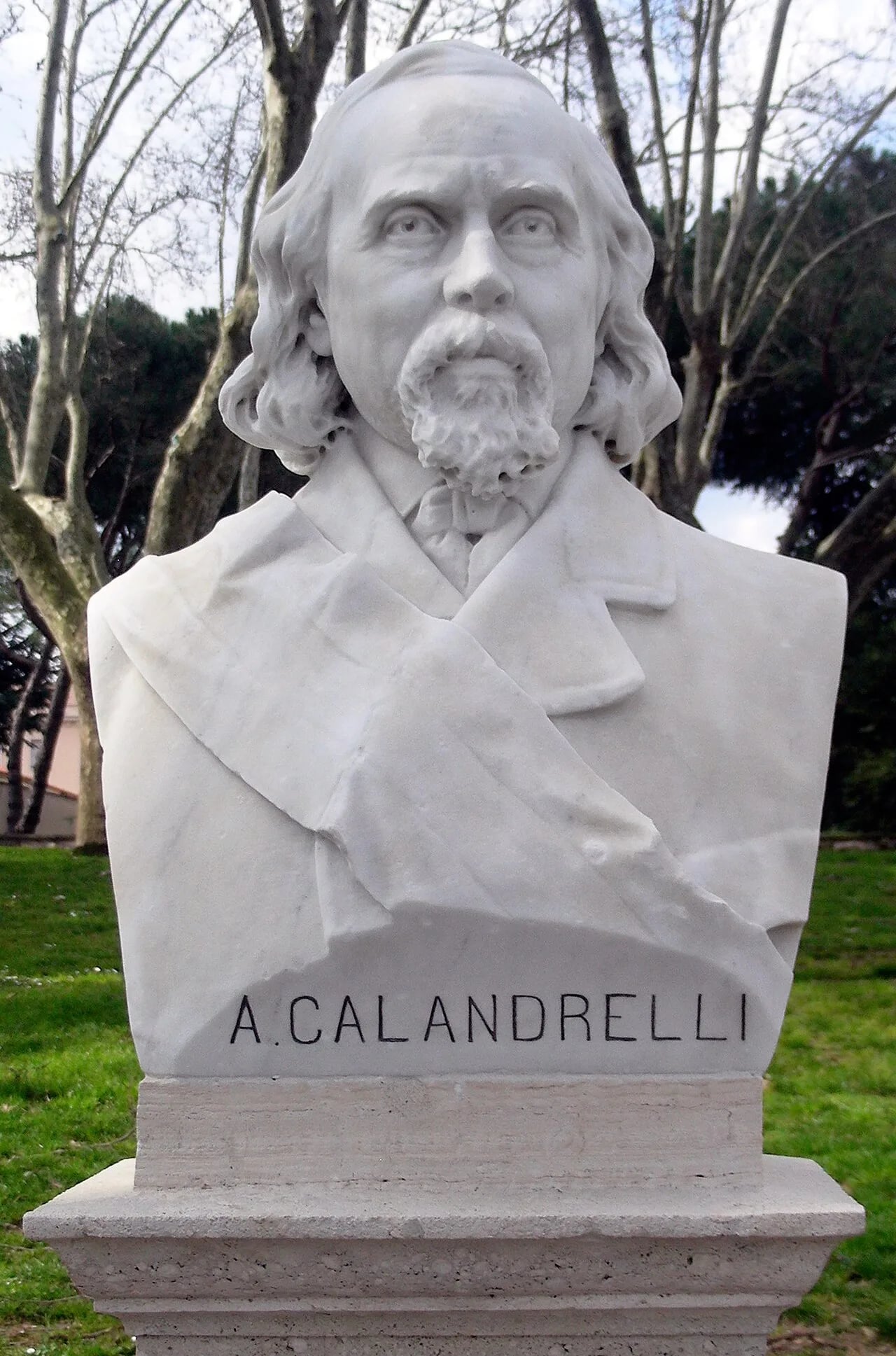 Porträt von Alessandro Calandrelli (1805–1888) – Gedenkseite
