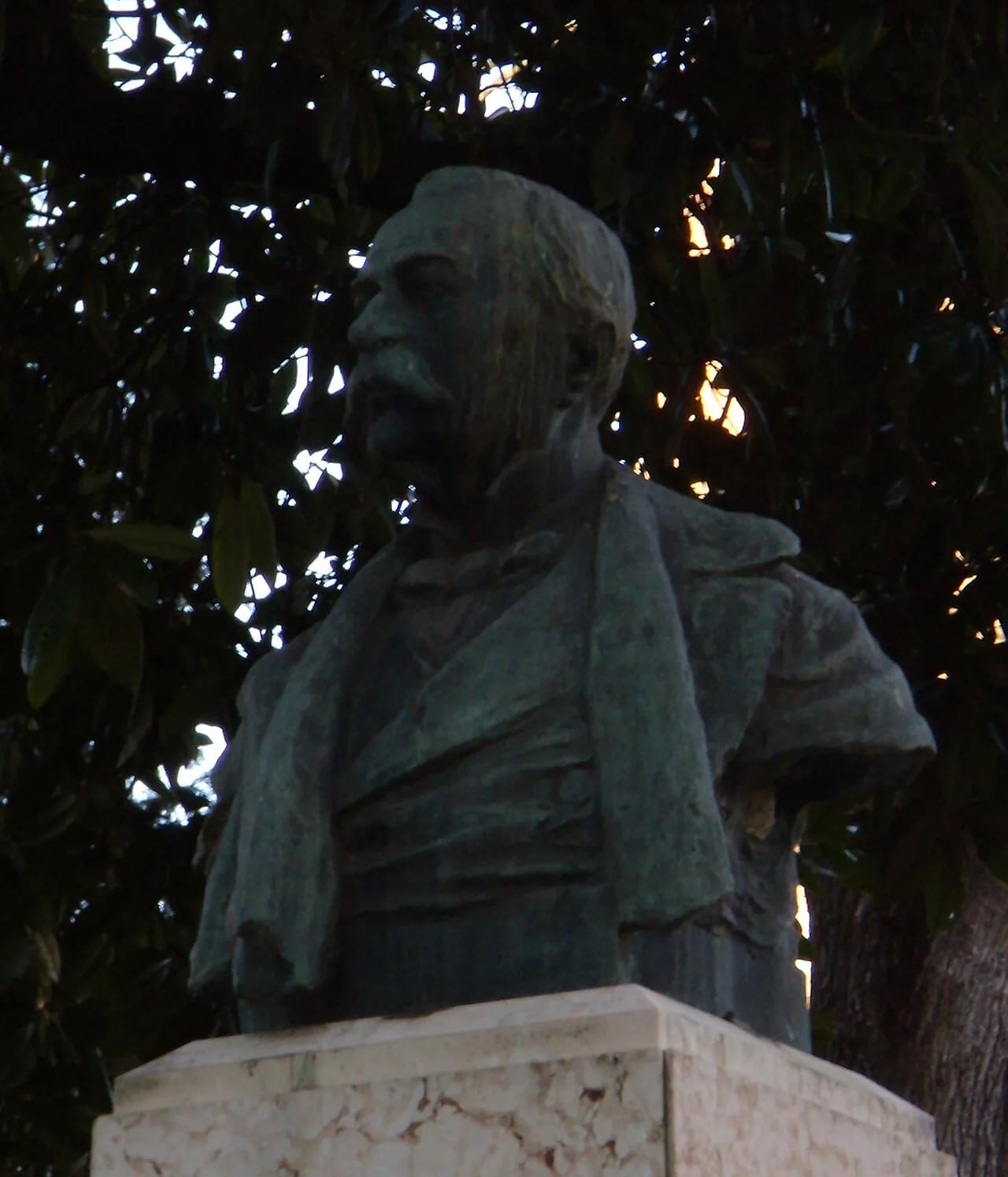 Porträt von Amos Bernini (1842–1909) – Gedenkseite