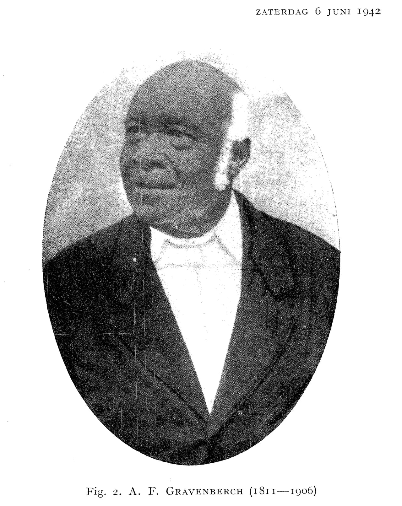Porträt von Adolf Frederik Gravenberch (1811–1906) – Gedenkseite