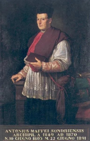 Porträt von Antonio Maffei (1805–1891) – Gedenkseite