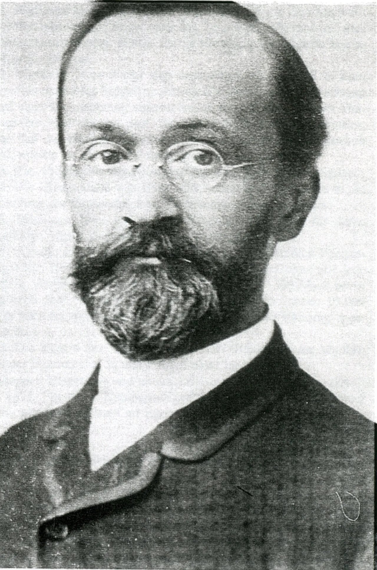 Porträt von Adolf Heer (1849–1898) – Gedenkseite