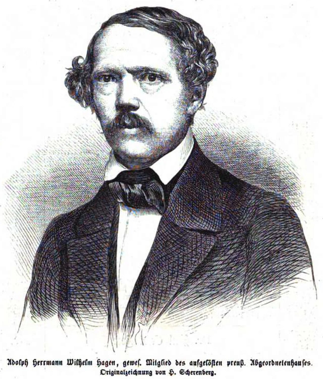 Porträt von Adolf Hermann Wilhelm Hagen (1820–1894) – Gedenkseite