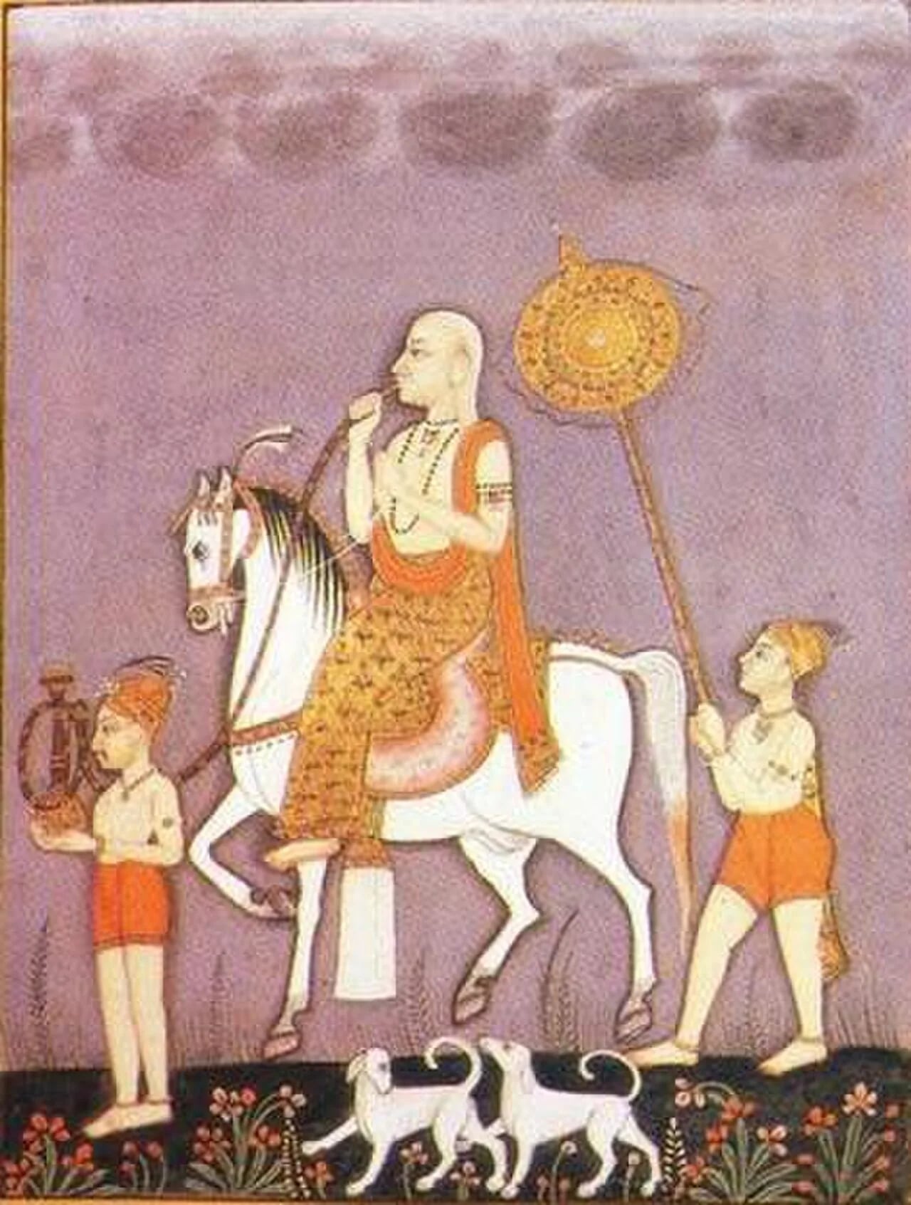 Porträt von Shahu I. (1682–1749) – Gedenkseite