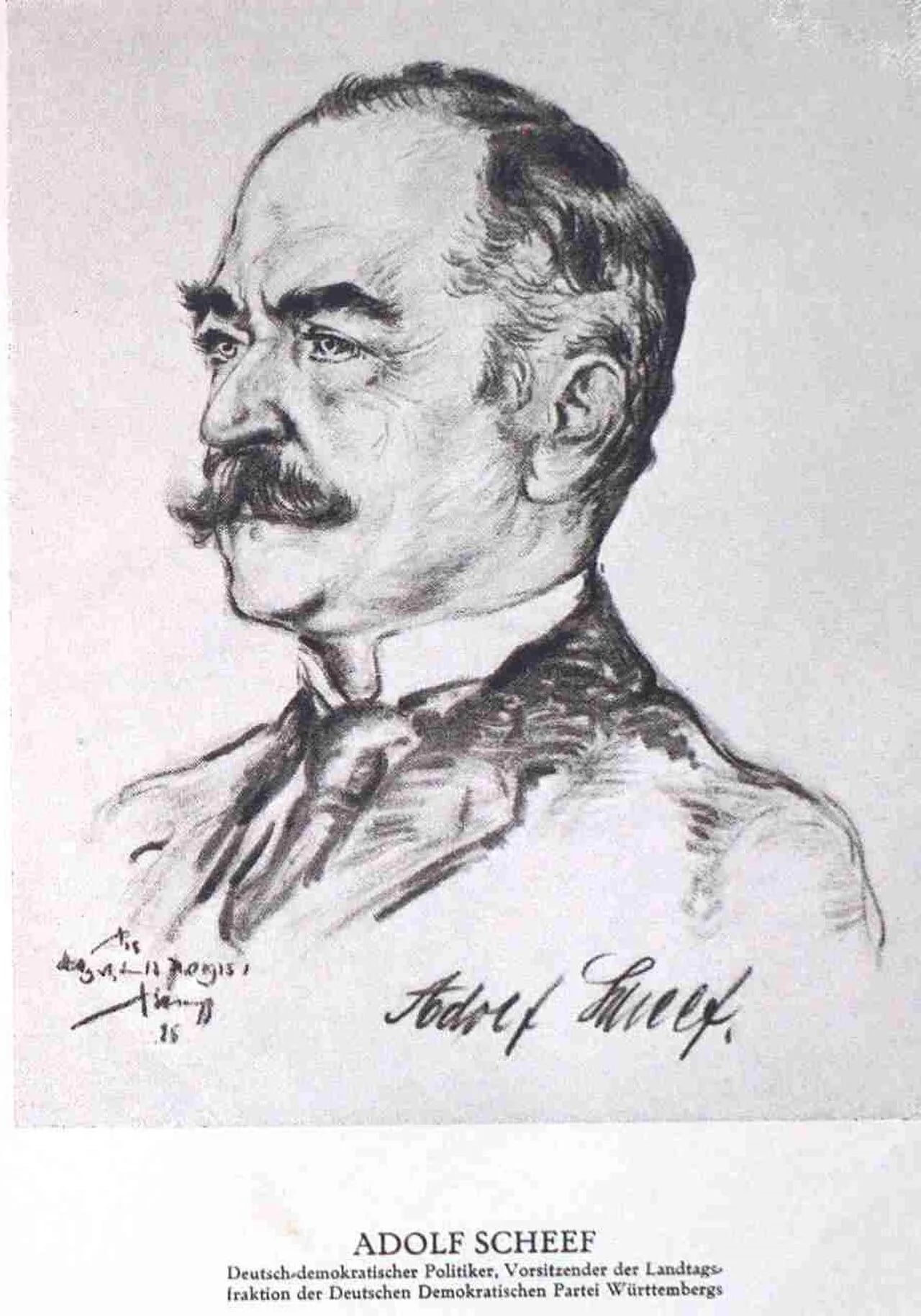 Porträt von Adolf Scheef (1874–1944) – Gedenkseite