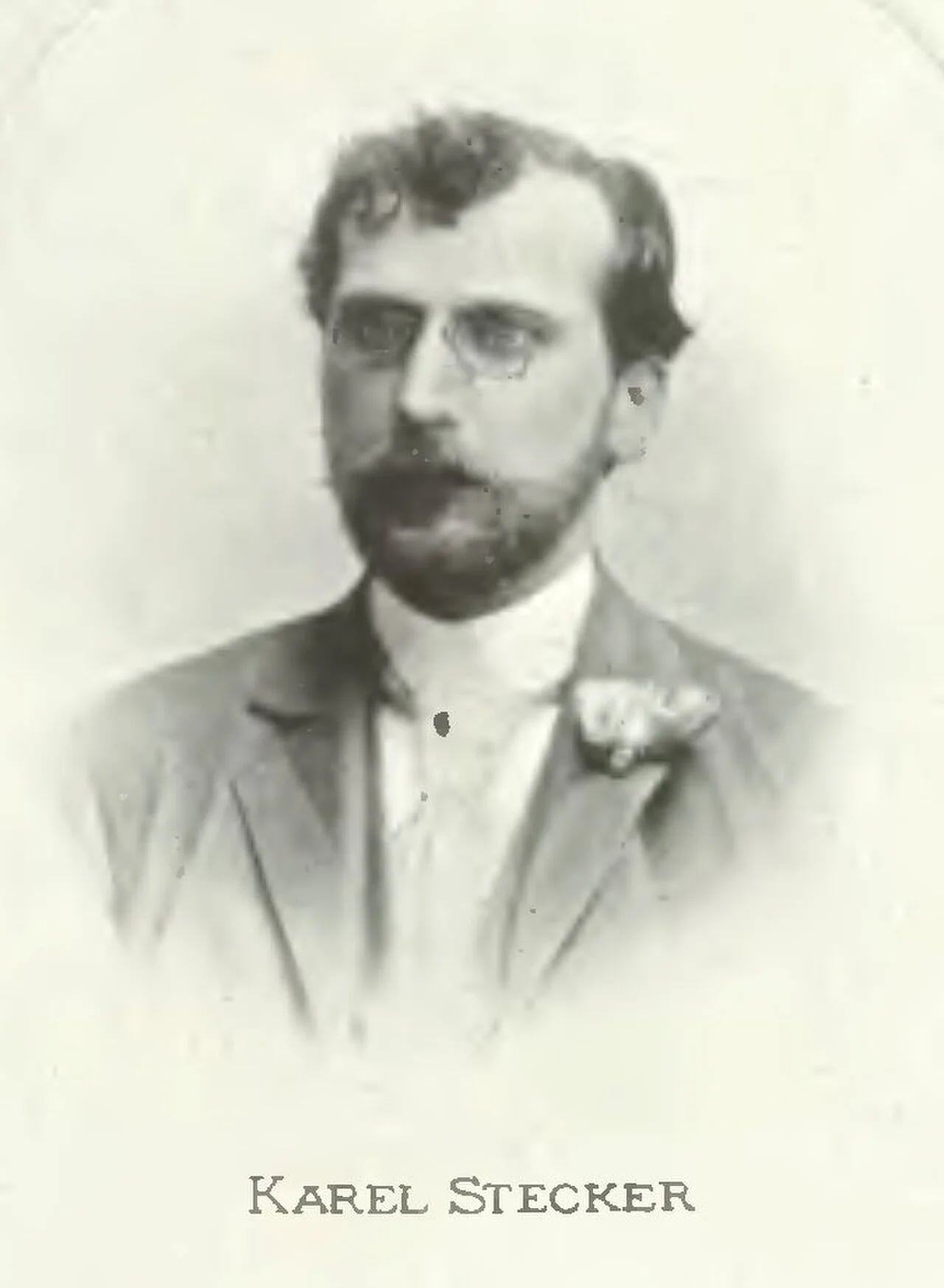 Porträt von Karel Stecker (1861–1918) – Gedenkseite