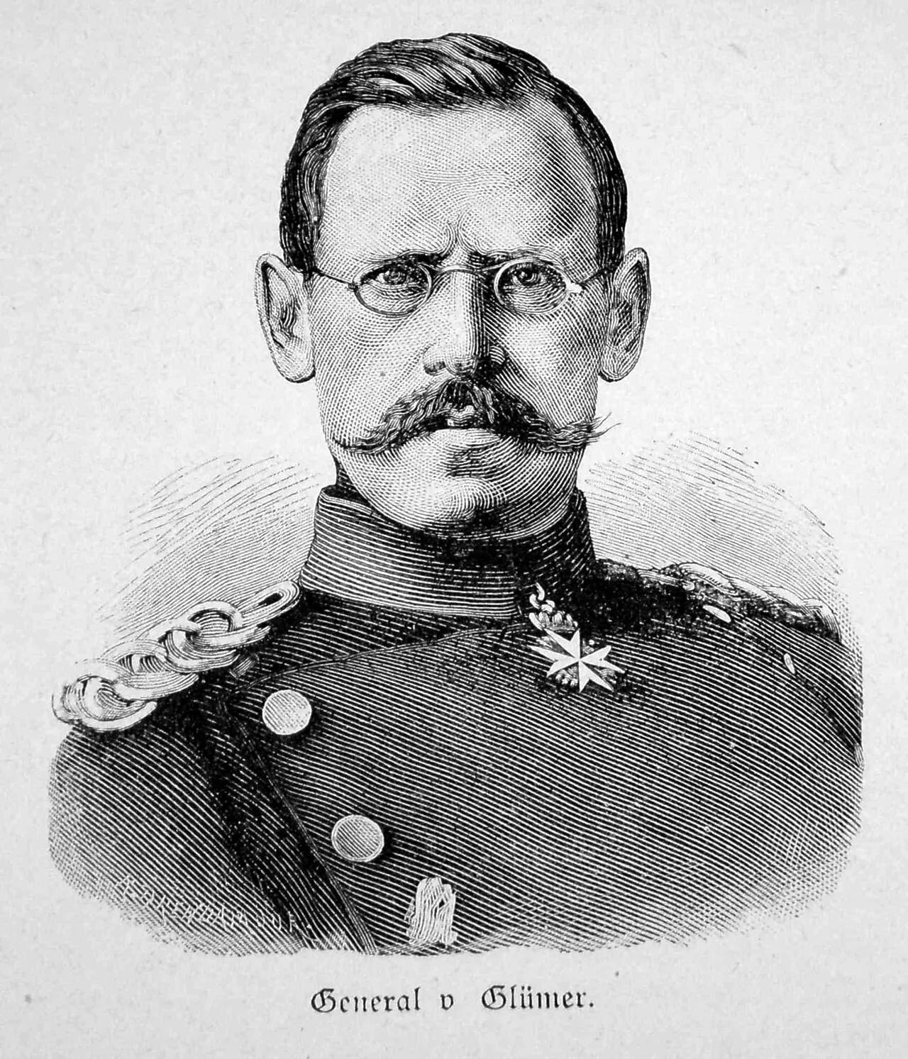 Porträt von Adolf von Glümer (1814–1896) – Gedenkseite